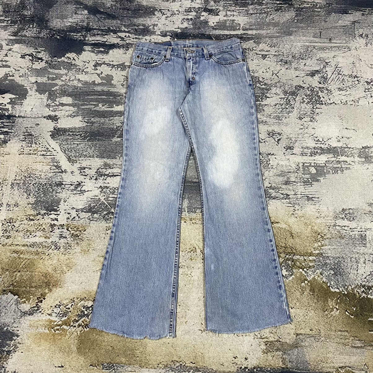 Levi's × Vintage Vintage Levis 514 Light Washed Flare Jeans Size 30" / US 8 / IT 44 - 1 Thumbnail