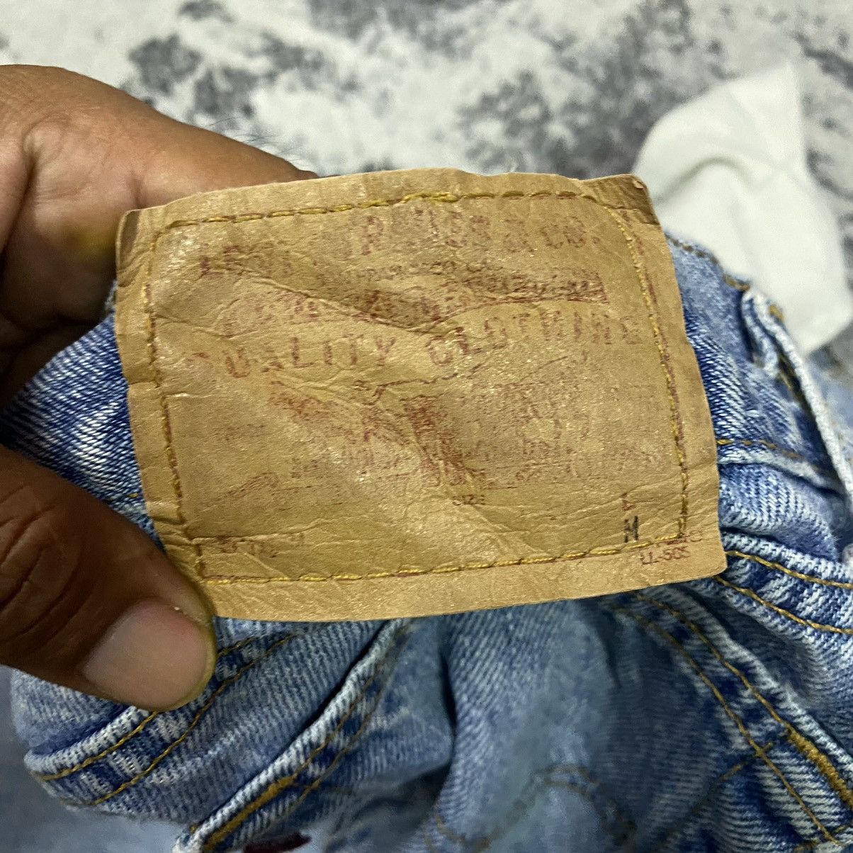 Levi's × Vintage Vintage Levis 514 Light Washed Flare Jeans Size 30" / US 8 / IT 44 - 6 Thumbnail