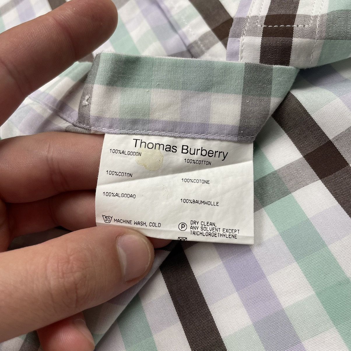 Burberry Thomas Burberry Vintage Shirt Button up Size US M / EU 48-50 / 2 - 7 Thumbnail