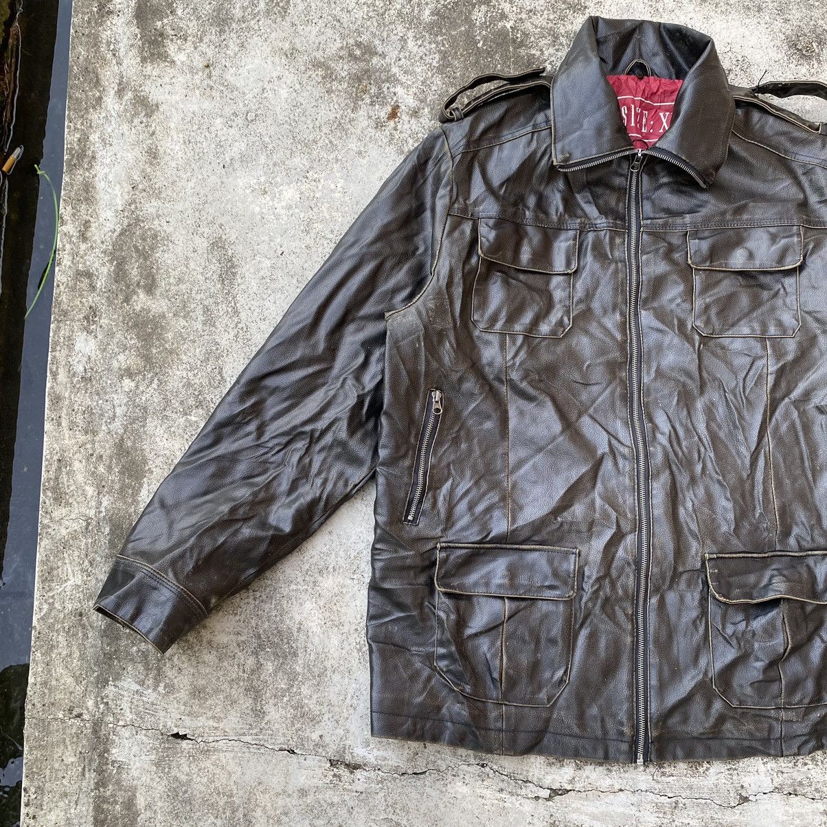 Genuine Leather × Vintage Steals🔥Vintage River Multi Pocket Leather Jacket Size US XL / EU 56 / 4 - 3 Thumbnail