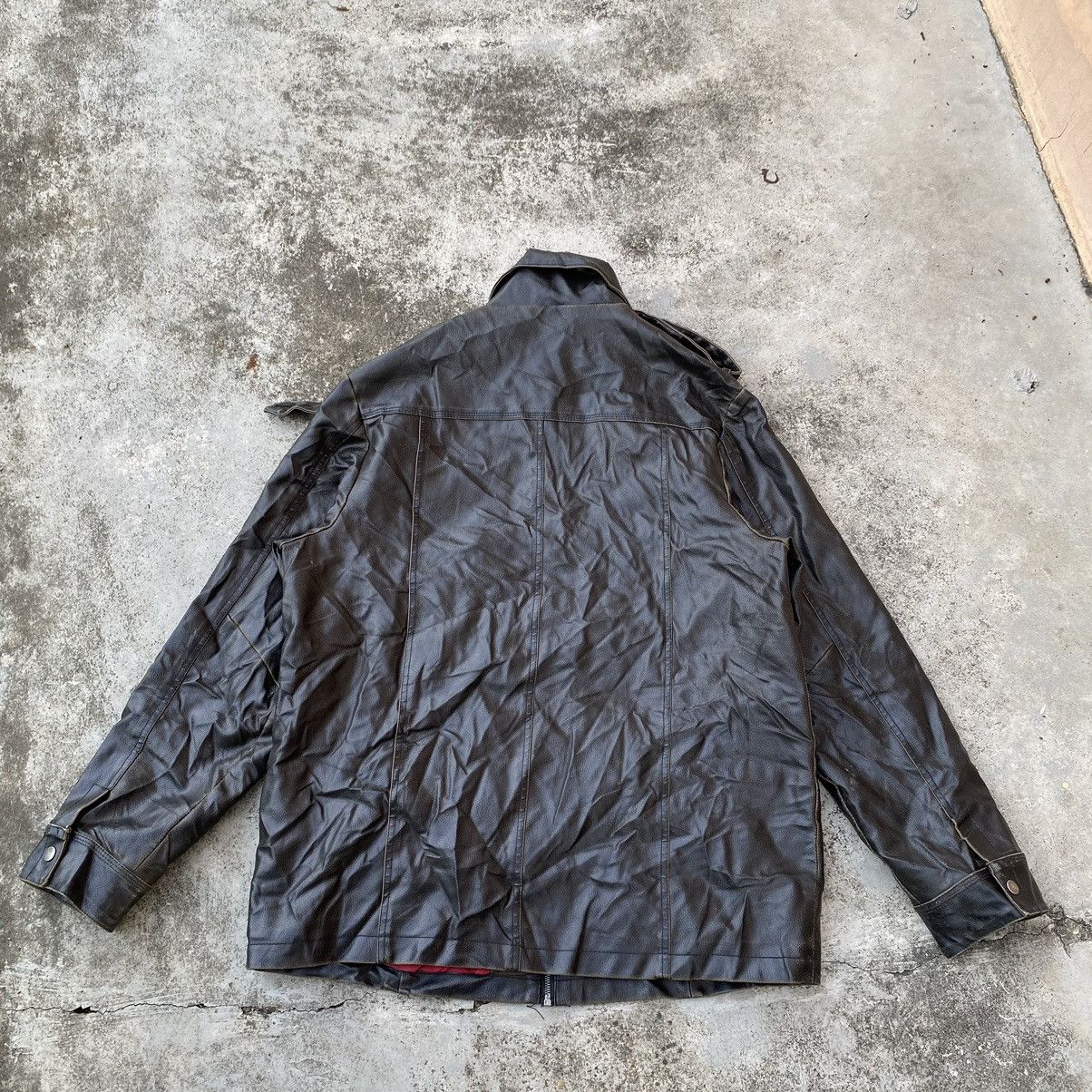 Genuine Leather × Vintage Steals🔥Vintage River Multi Pocket Leather Jacket Size US XL / EU 56 / 4 - 5 Thumbnail