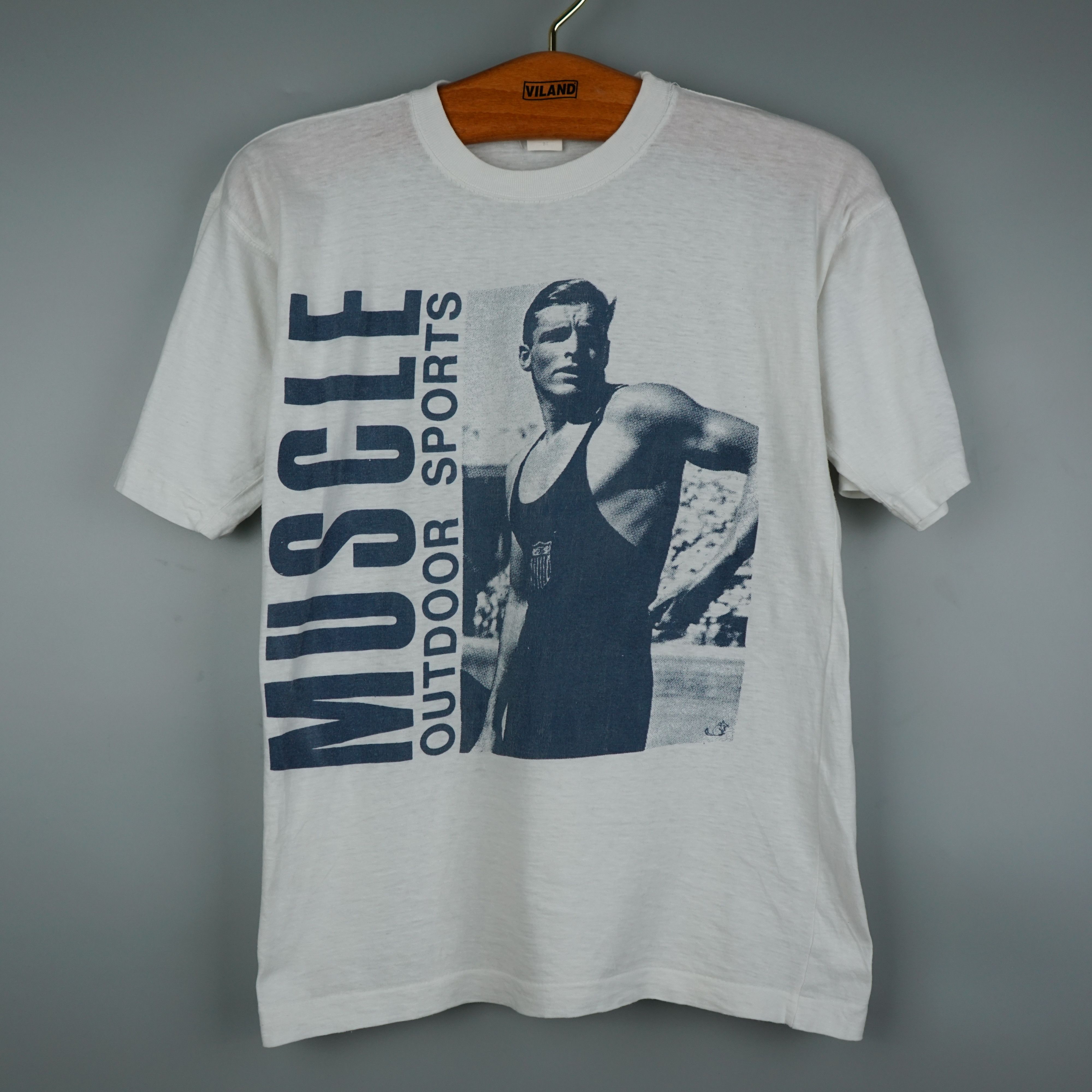 Vintage vintage Muscle Outdoor Sports t shirt 90s Size US S / EU 44-46 / 1 - 1 Thumbnail