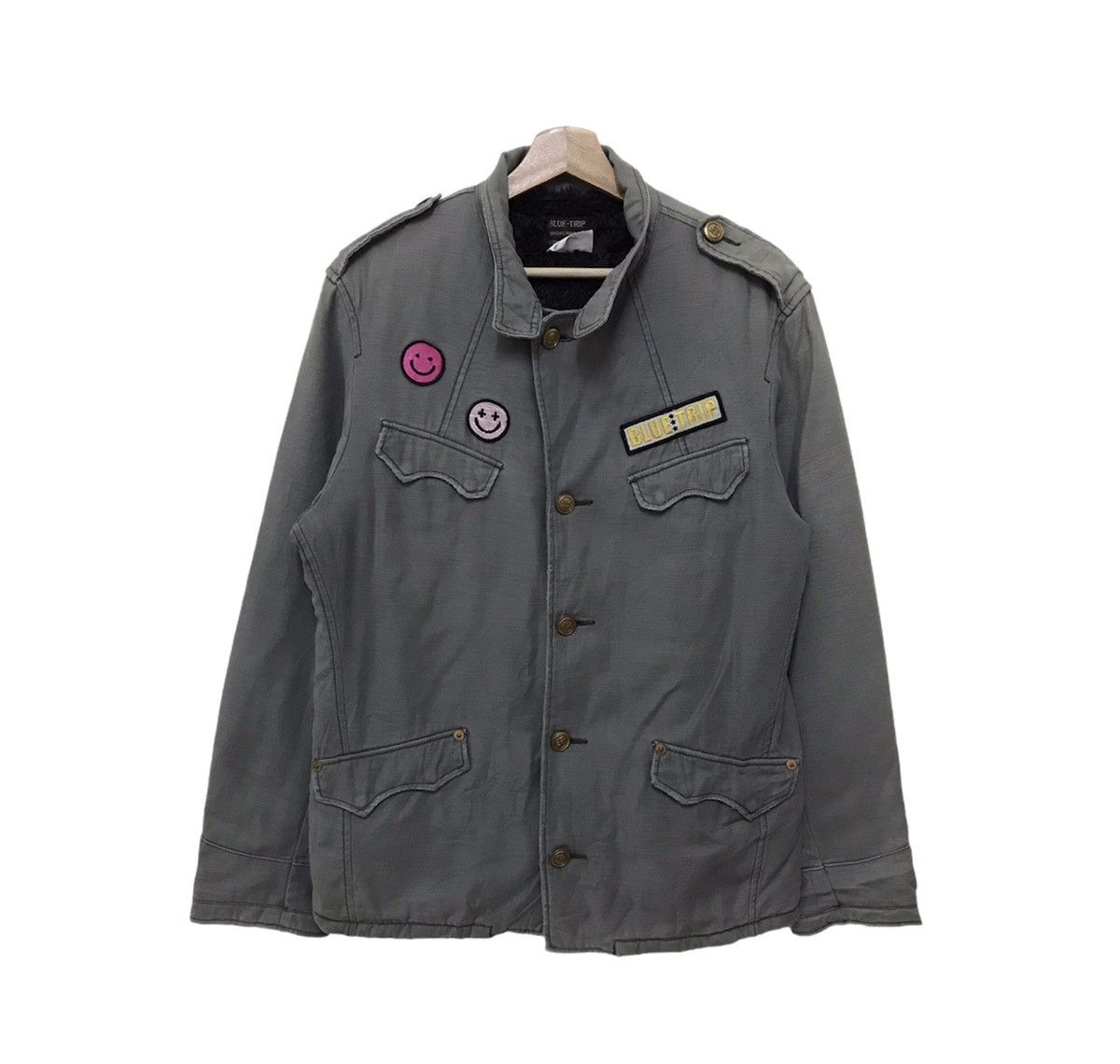 Edwin Edwin X Blue Trip Button Jacket Smile Logo Size US L / EU 52-54 / 3 - 1 Thumbnail