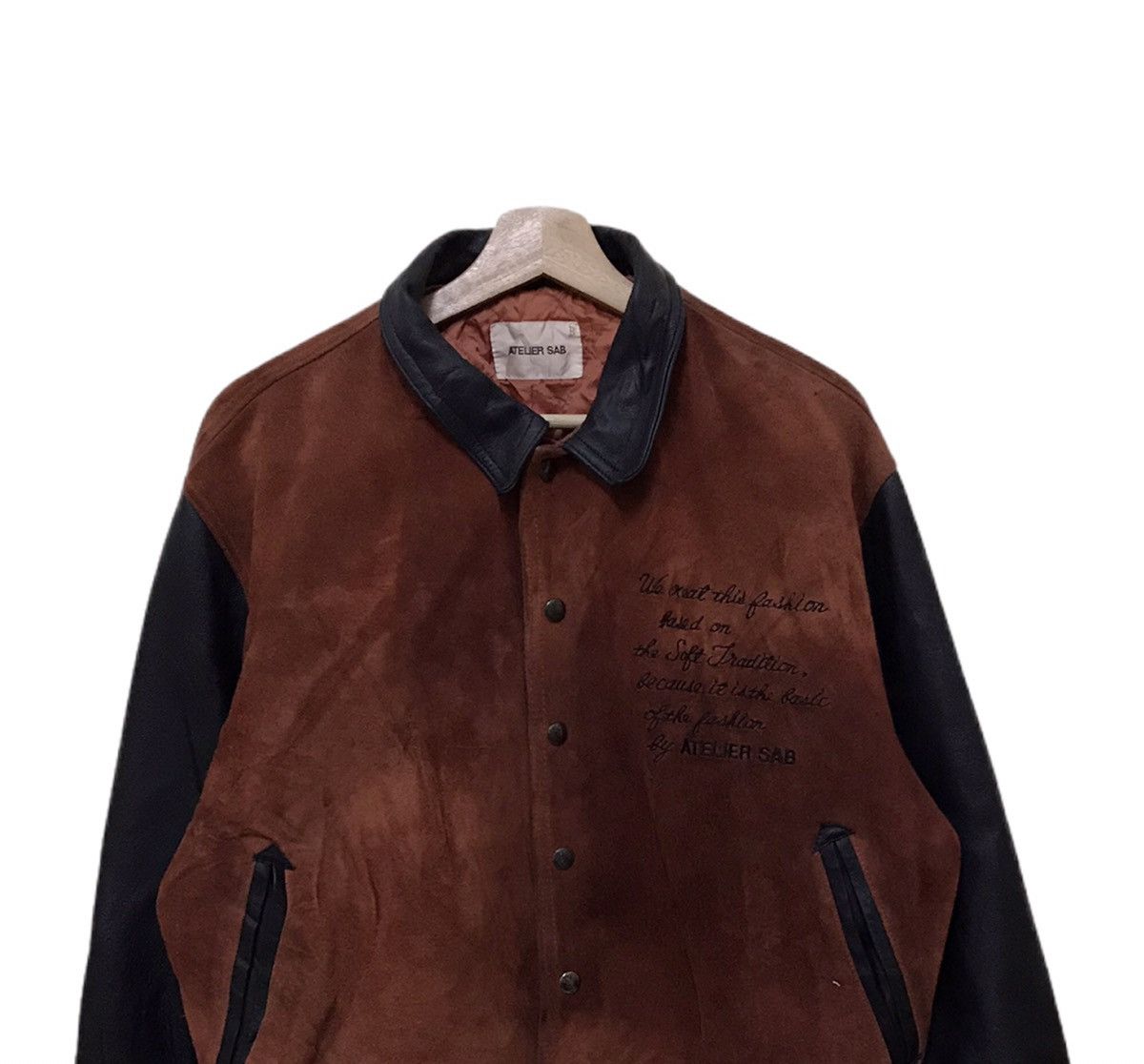 Japanese Brand Vintage Ateliers Sab Varsity Jacket Size US M / EU 48-50 / 2 - 5 Thumbnail