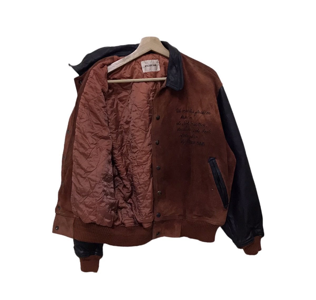 Japanese Brand Vintage Ateliers Sab Varsity Jacket Size US M / EU 48-50 / 2 - 6 Thumbnail
