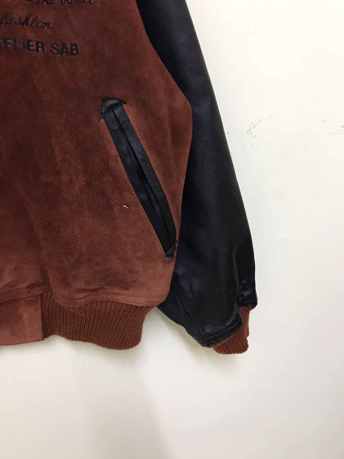 Japanese Brand Vintage Ateliers Sab Varsity Jacket Size US M / EU 48-50 / 2 - 14 Thumbnail