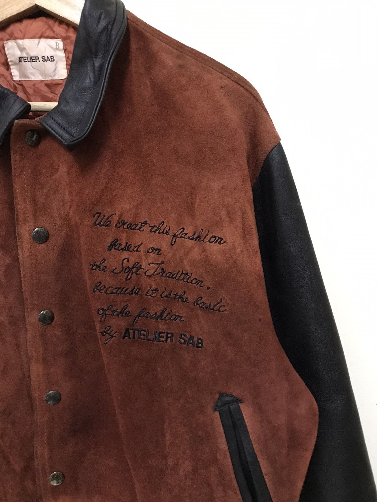 Japanese Brand Vintage Ateliers Sab Varsity Jacket Size US M / EU 48-50 / 2 - 9 Thumbnail