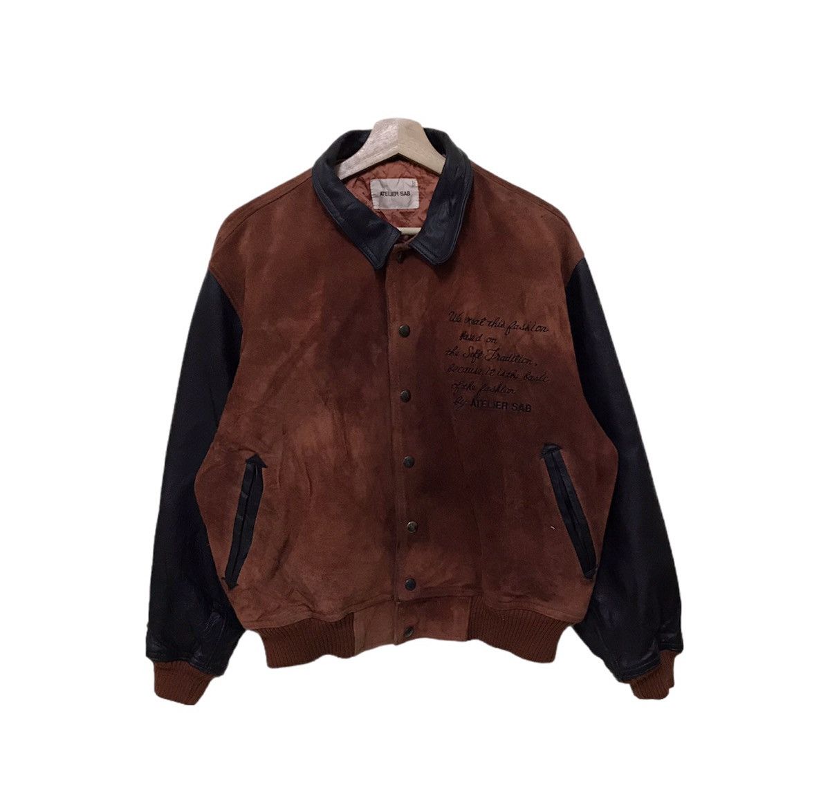 Japanese Brand Vintage Ateliers Sab Varsity Jacket Size US M / EU 48-50 / 2 - 4 Thumbnail