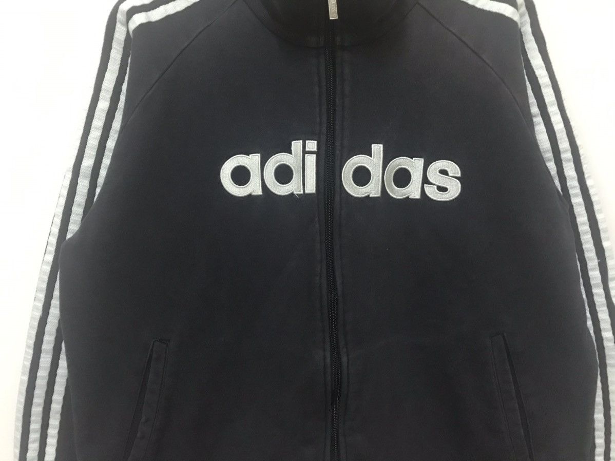 Adidas × Japanese Brand Adidas Sweater Three Stripe Big Logo Spell Out Size US M / EU 48-50 / 2 - 2 Thumbnail