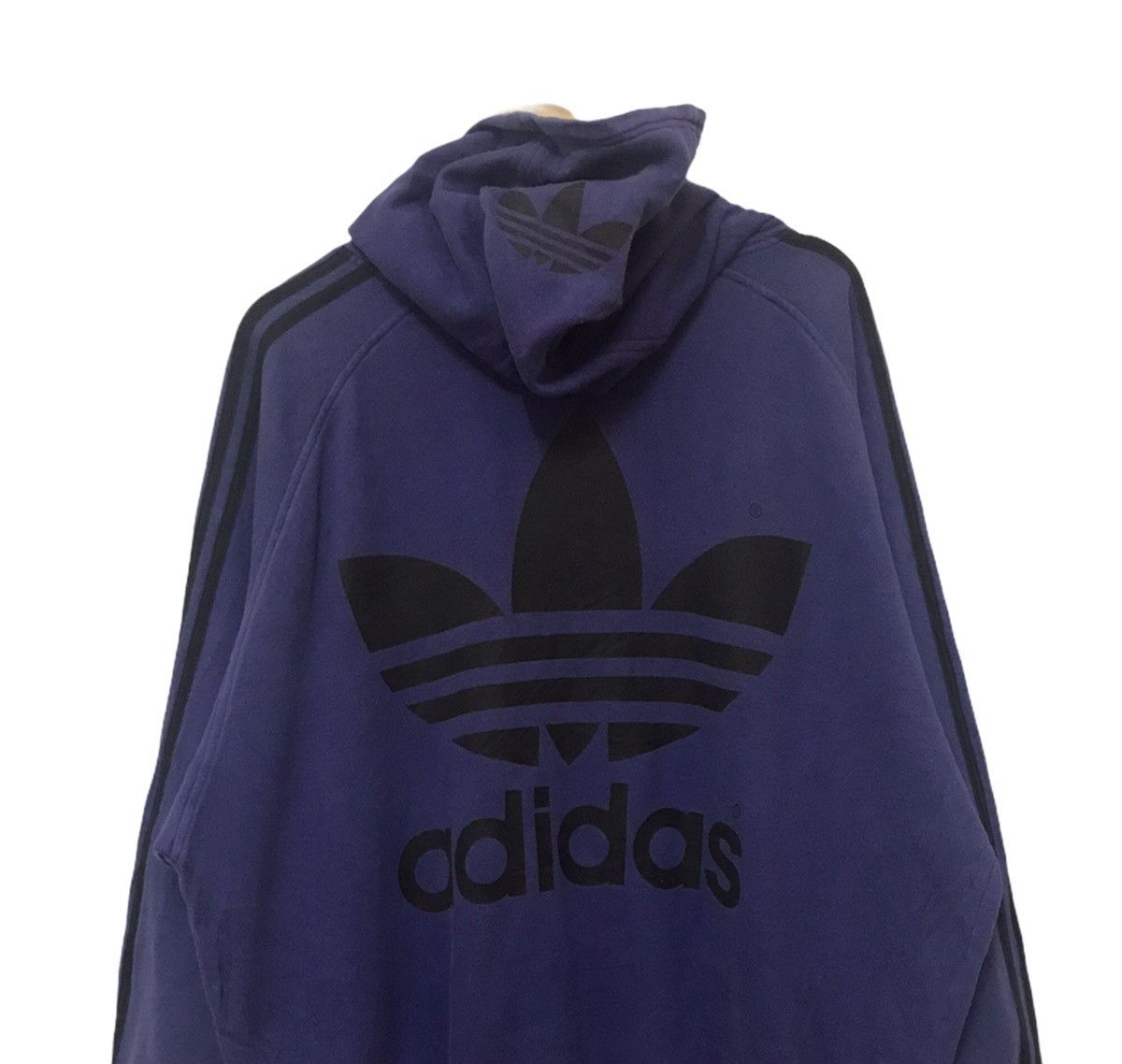 Adidas Vintage Adidas Hoodie Streetwear Big Trefoil Adidas Hoodie Size US L / EU 52-54 / 3 - 3 Thumbnail