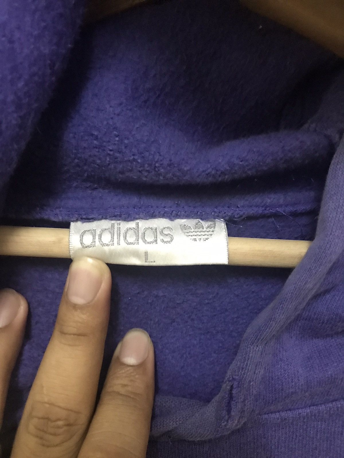 Adidas Vintage Adidas Hoodie Streetwear Big Trefoil Adidas Hoodie Size US L / EU 52-54 / 3 - 7 Thumbnail