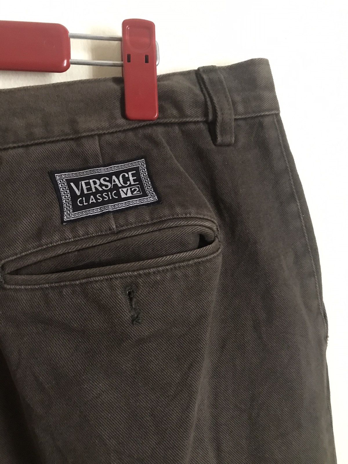 Versace × Vintage Vintage Versace Classic V2 Khakis Casual Pants Size US 34 / EU 50 - 9 Thumbnail