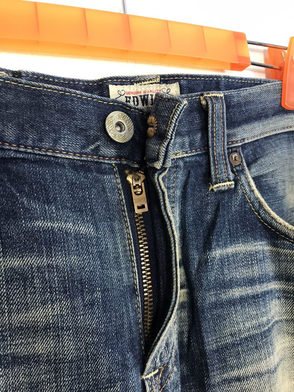 Edwin Edwin Lot 503 Regular Straight Cut Indigo Denim Jeans Size US 32 / EU 48 - 5 Thumbnail