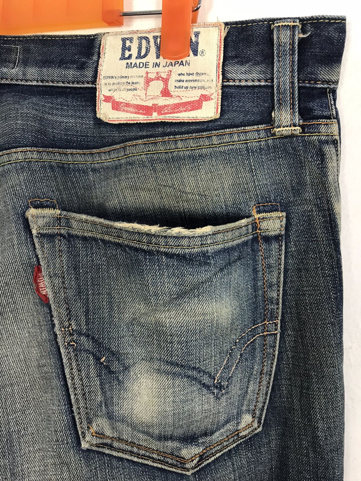 Edwin Edwin Lot 503 Regular Straight Cut Indigo Denim Jeans Size US 32 / EU 48 - 6 Thumbnail