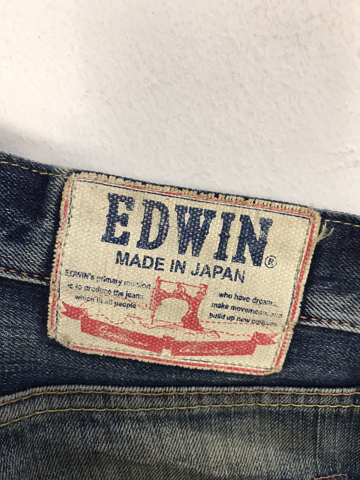 Edwin Edwin Lot 503 Regular Straight Cut Indigo Denim Jeans Size US 32 / EU 48 - 8 Thumbnail