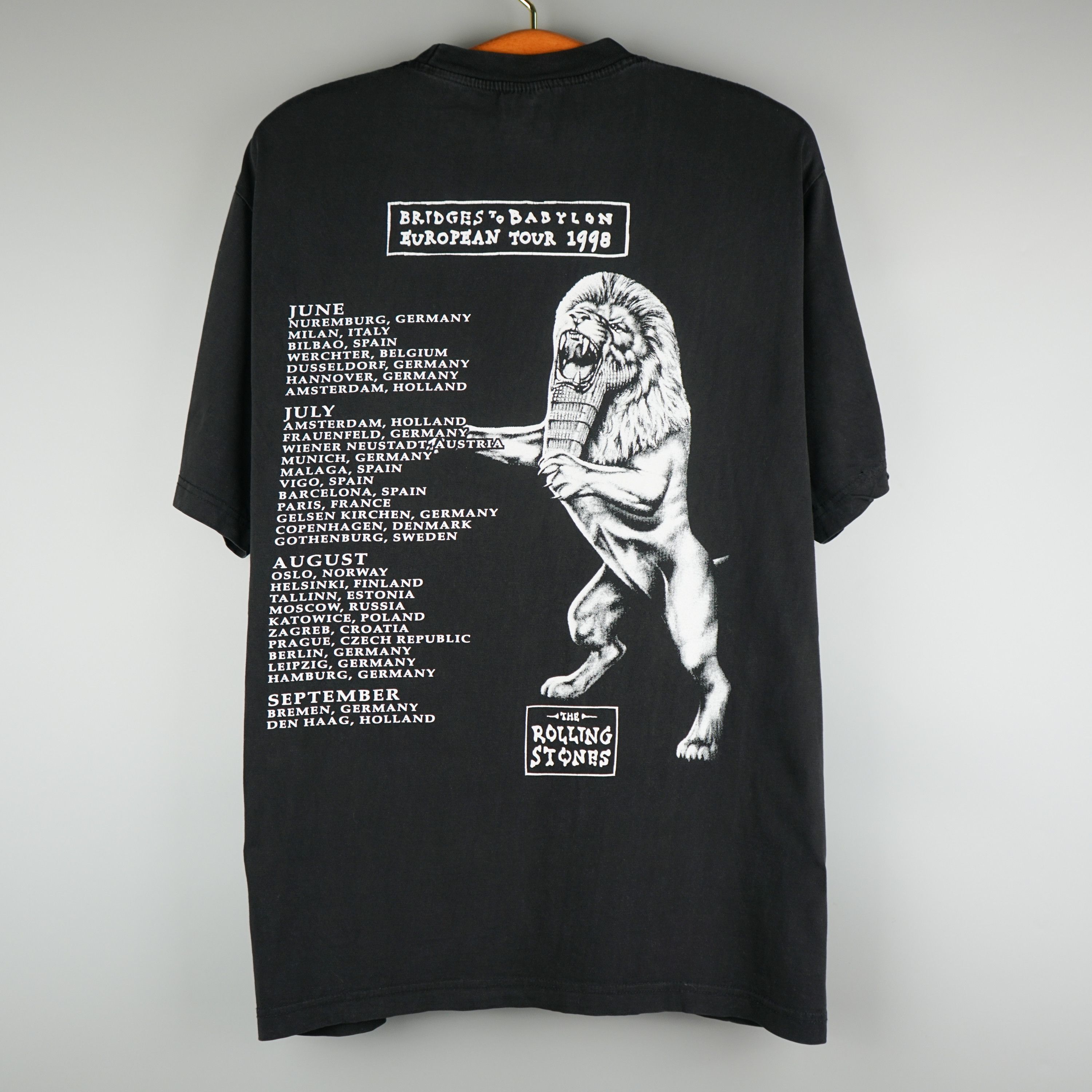 Band Tees × Vintage 1998 The Rolling Stones Eu Tour t-shirt Size US L / EU 52-54 / 3 - 8 Thumbnail