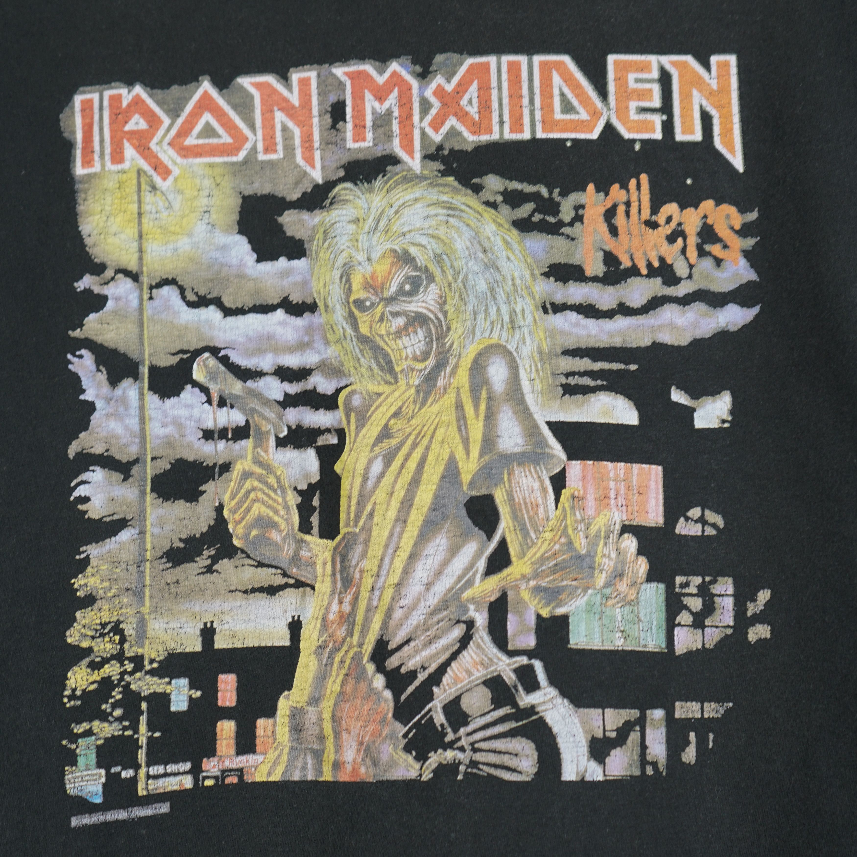 Band Tees × Vintage 1990s Iron Maiden t-shirt Size US L / EU 52-54 / 3 - 2 Thumbnail