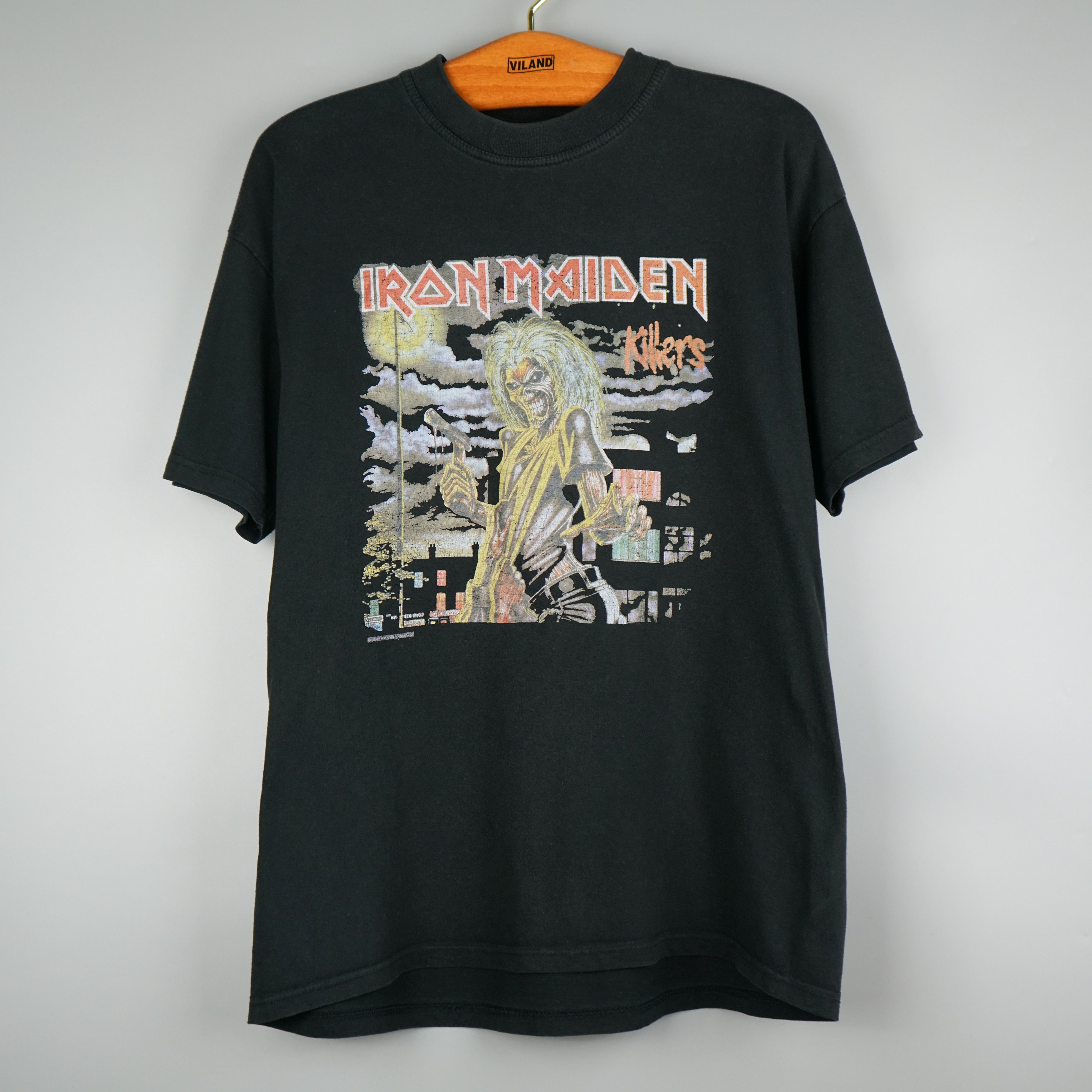 Band Tees × Vintage 1990s Iron Maiden t-shirt Size US L / EU 52-54 / 3 - 1 Thumbnail