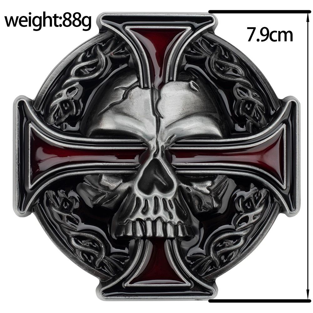 Leather Skull Leather Belt Size ONE SIZE - 6 Thumbnail