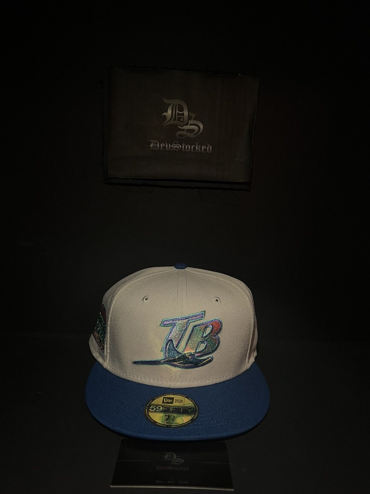 Hat Club × MyFitteds × New Era 7 1/4 - Ocean Drive Tampa Bay Rays Exclusive Fitted Hat Size ONE SIZE - 2 Thumbnail