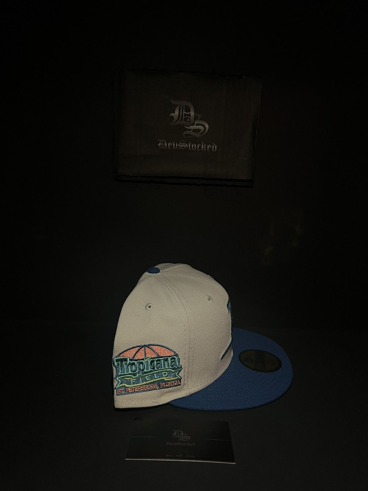 Hat Club × MyFitteds × New Era 7 1/4 - Ocean Drive Tampa Bay Rays Exclusive Fitted Hat Size ONE SIZE - 3 Thumbnail