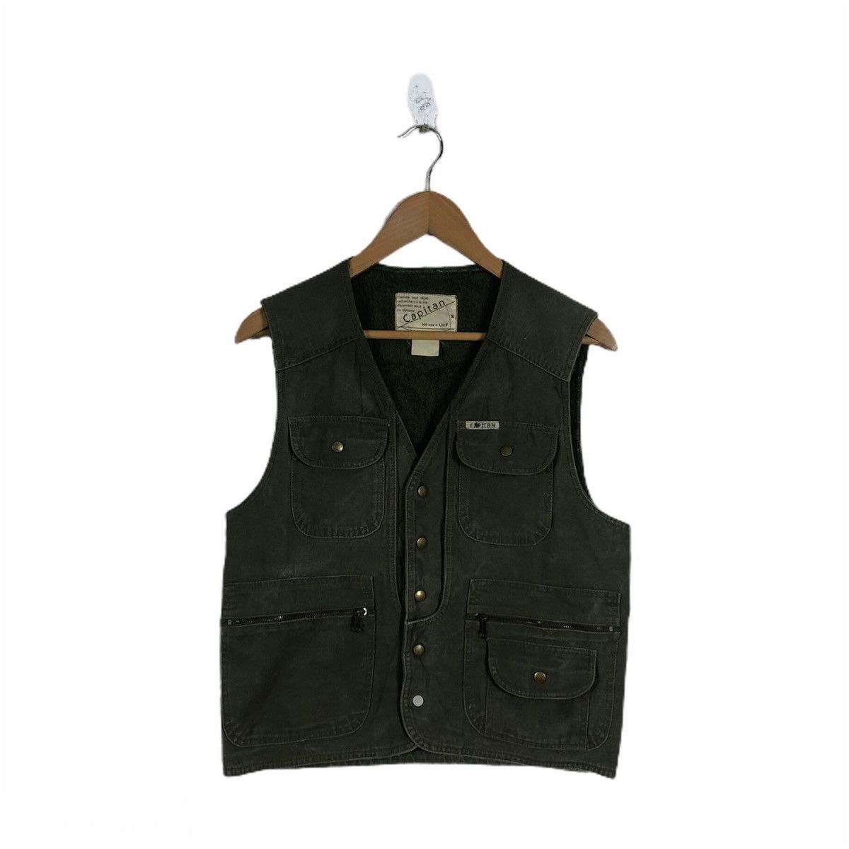 Japanese Brand TACTICAL MULTI POCKET VEST CAPITAN MILITARY DESIGN Size US M / EU 48-50 / 2 - 1 Thumbnail