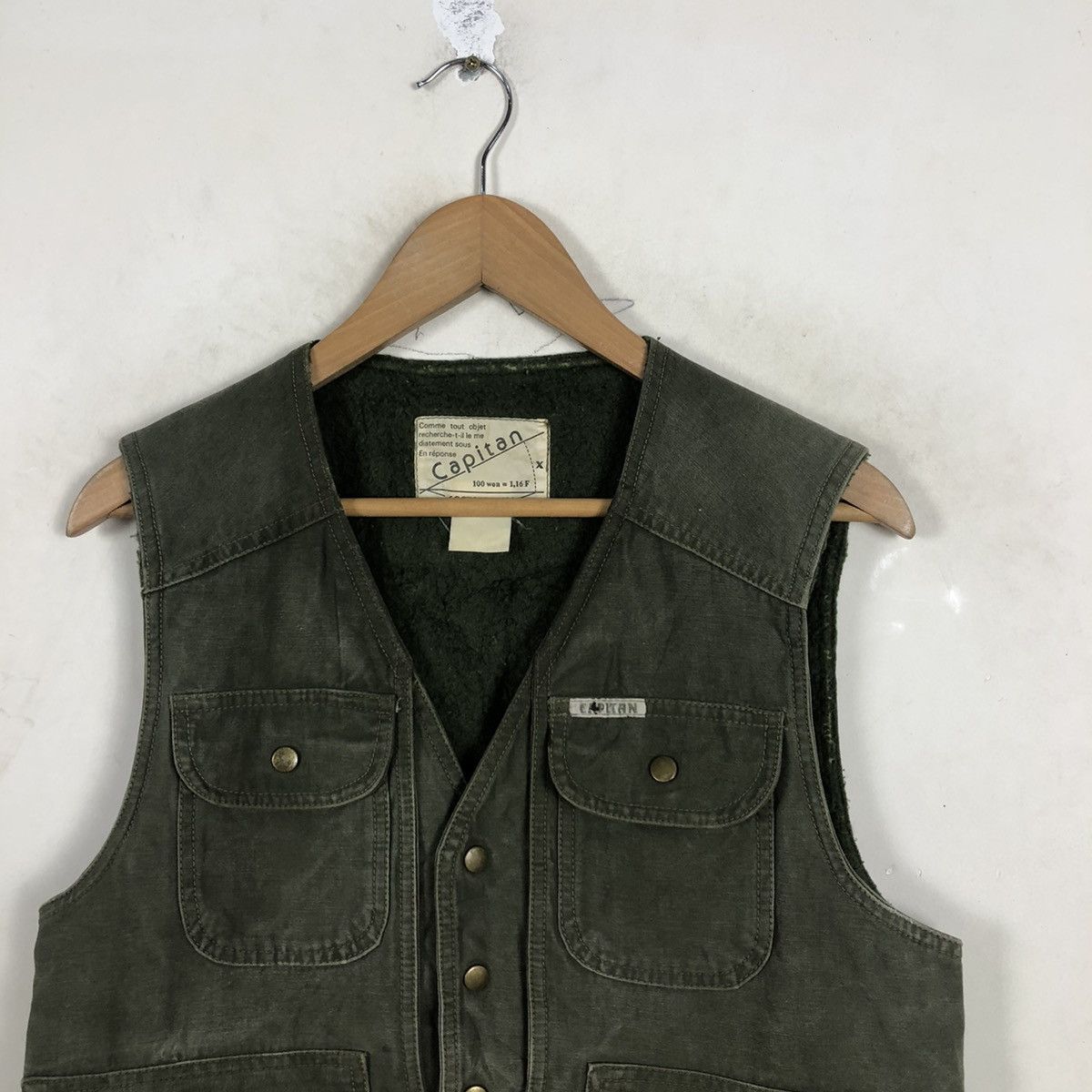 Japanese Brand TACTICAL MULTI POCKET VEST CAPITAN MILITARY DESIGN Size US M / EU 48-50 / 2 - 2 Thumbnail