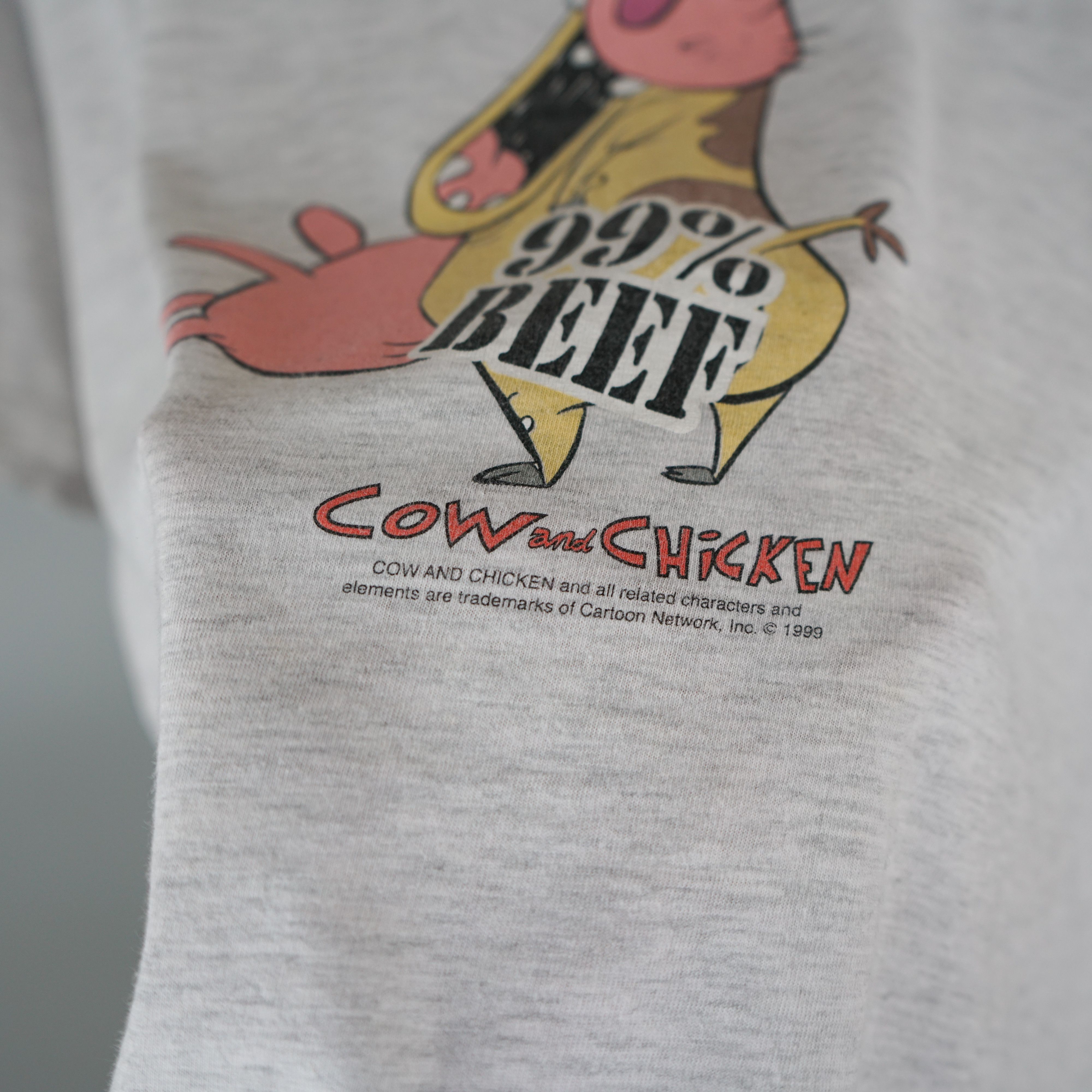 Cartoon Network 1999 Cow and Chicken t shirt Cartoon Network tee Size US L / EU 52-54 / 3 - 3 Thumbnail