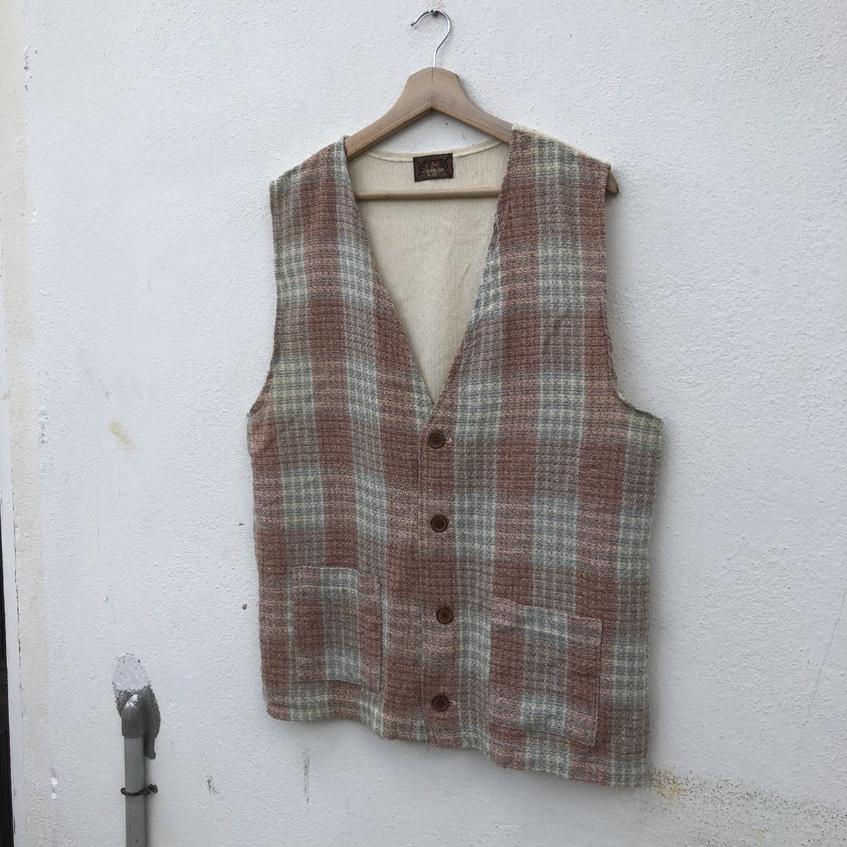 Japanese Brand MODERN GAN BRAND WORKS TARTAN DESIGN TANK TOP SLEEVELESS Size US L / EU 52-54 / 3 - 2 Thumbnail