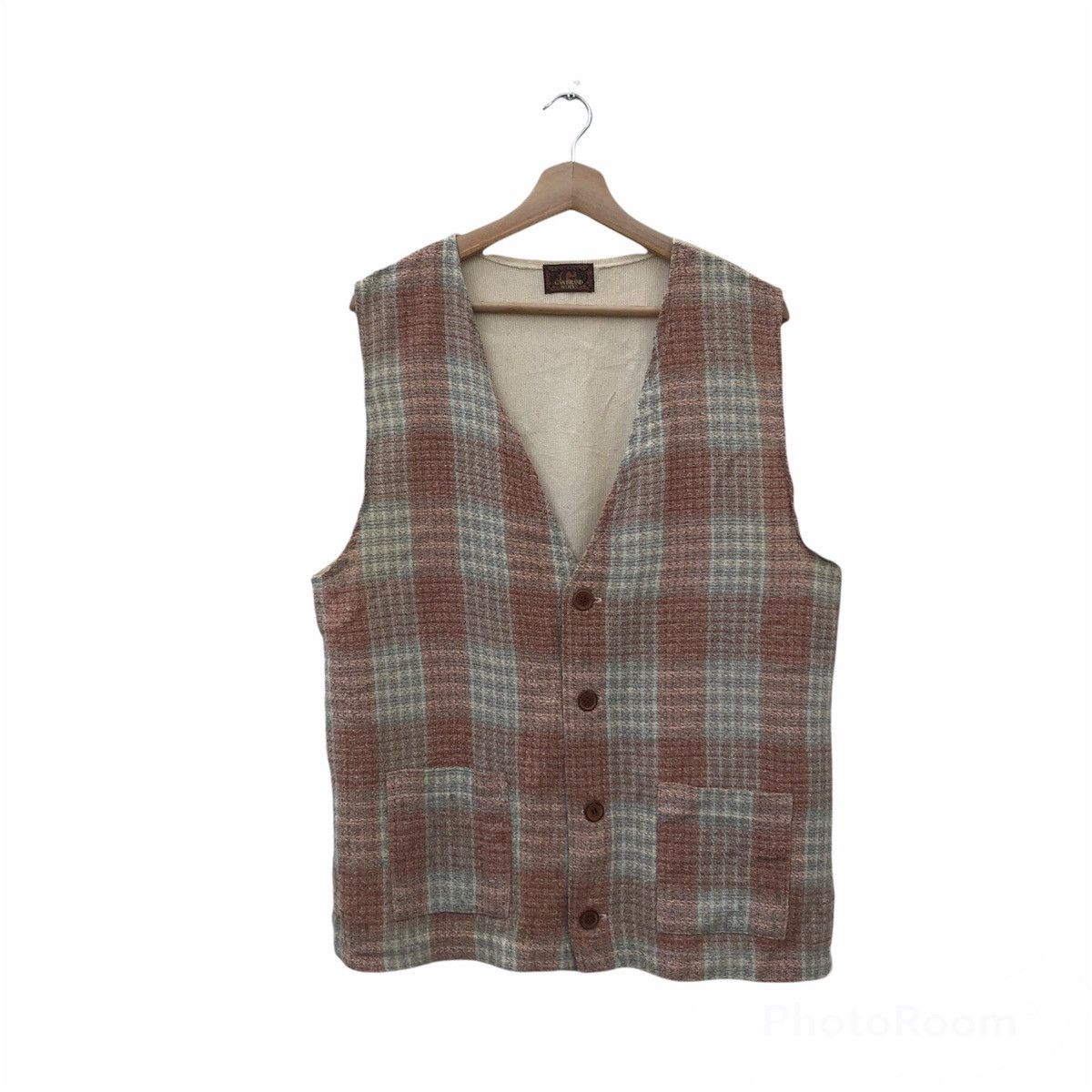 Japanese Brand MODERN GAN BRAND WORKS TARTAN DESIGN TANK TOP SLEEVELESS Size US L / EU 52-54 / 3 - 1 Thumbnail