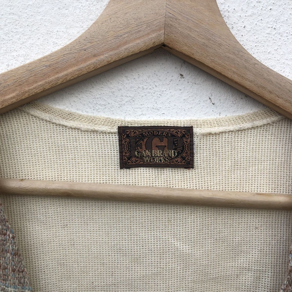 Japanese Brand MODERN GAN BRAND WORKS TARTAN DESIGN TANK TOP SLEEVELESS Size US L / EU 52-54 / 3 - 6 Thumbnail