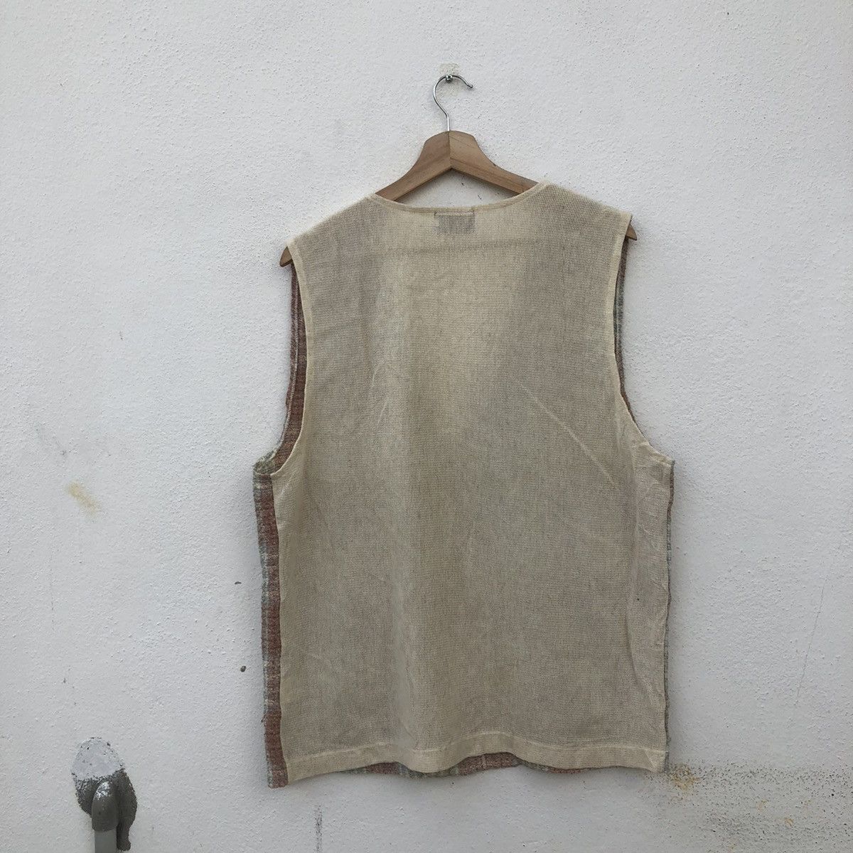Japanese Brand MODERN GAN BRAND WORKS TARTAN DESIGN TANK TOP SLEEVELESS Size US L / EU 52-54 / 3 - 4 Thumbnail