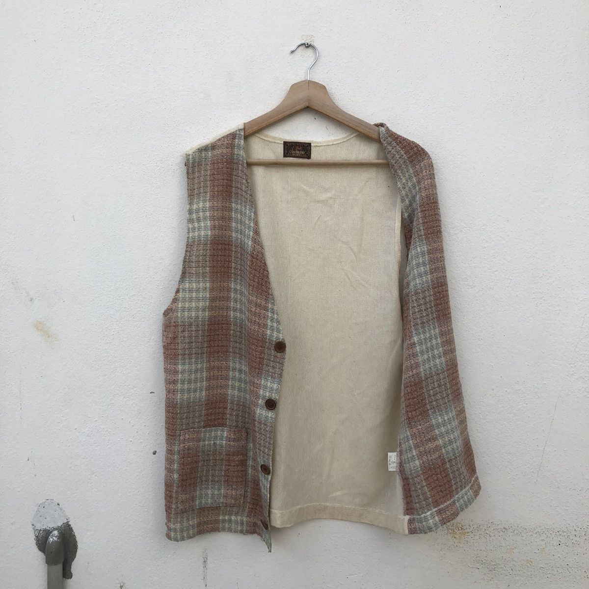 Japanese Brand MODERN GAN BRAND WORKS TARTAN DESIGN TANK TOP SLEEVELESS Size US L / EU 52-54 / 3 - 5 Thumbnail
