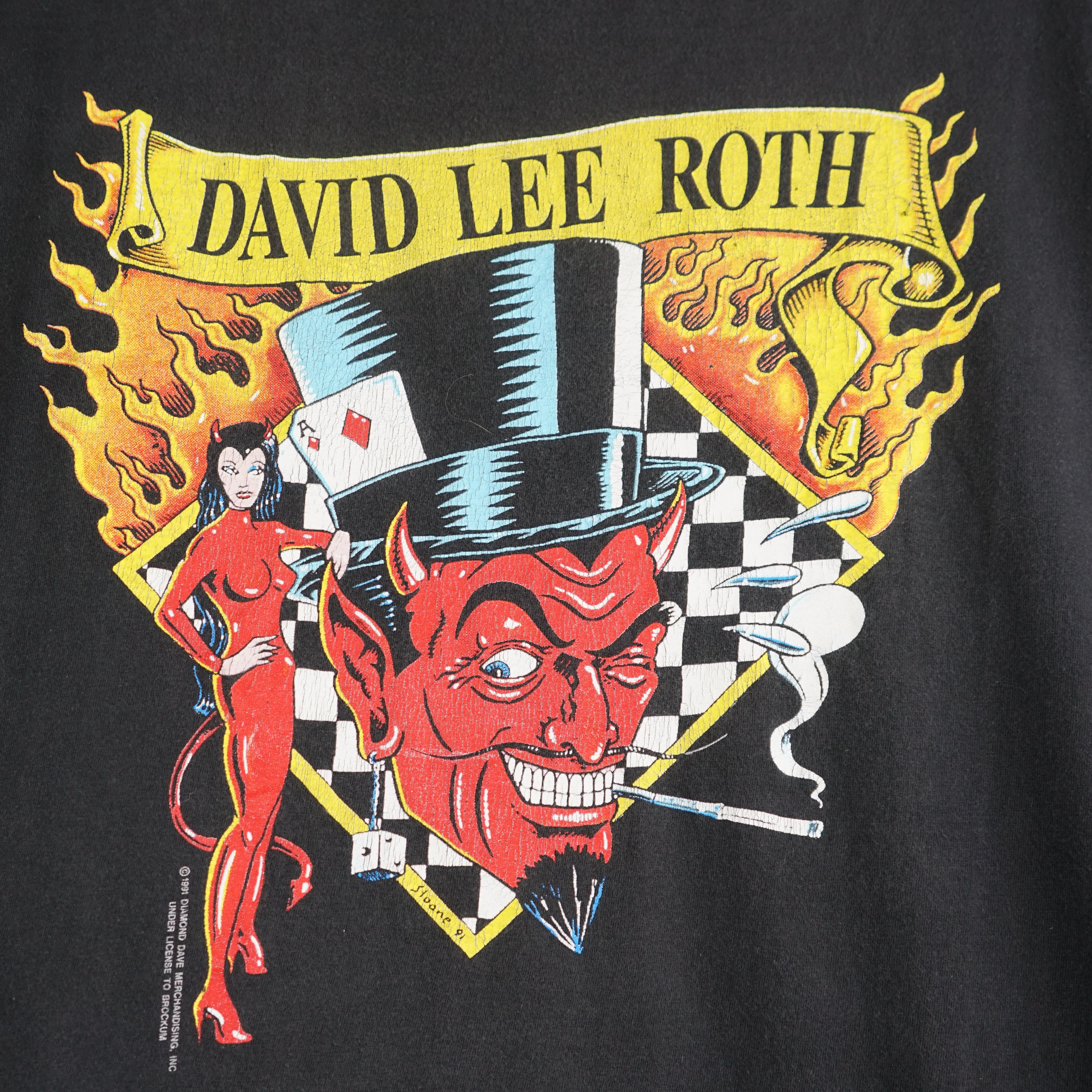 Band Tees × Vintage 1991 David Lee Roth t-shirt Tour 91 Size US L / EU 52-54 / 3 - 2 Thumbnail