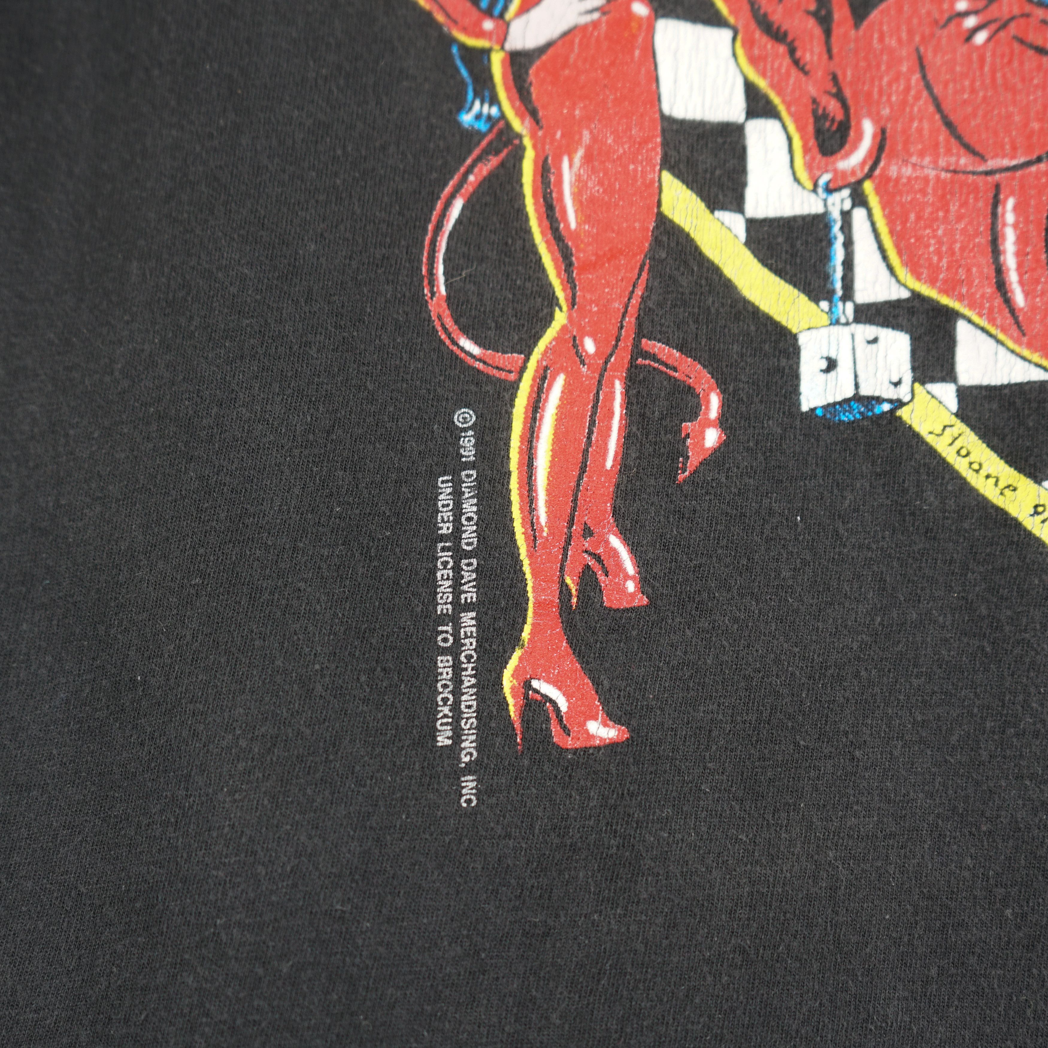 Band Tees × Vintage 1991 David Lee Roth t-shirt Tour 91 Size US L / EU 52-54 / 3 - 3 Thumbnail