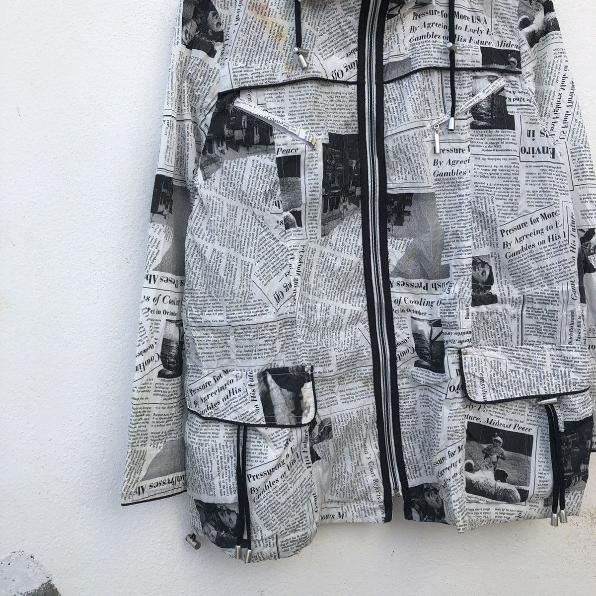Japanese Brand RAFF SIMON INSPIRED NEWSPAPER JACKET BY JAPANESE BRAND Size US M / EU 48-50 / 2 - 4 Thumbnail