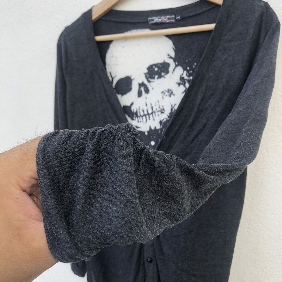 Japanese Brand LIGHT CARDIGAN PUNK DESIGN BIG LOGO BY SAUCY COOL Size US M / EU 48-50 / 2 - 5 Thumbnail
