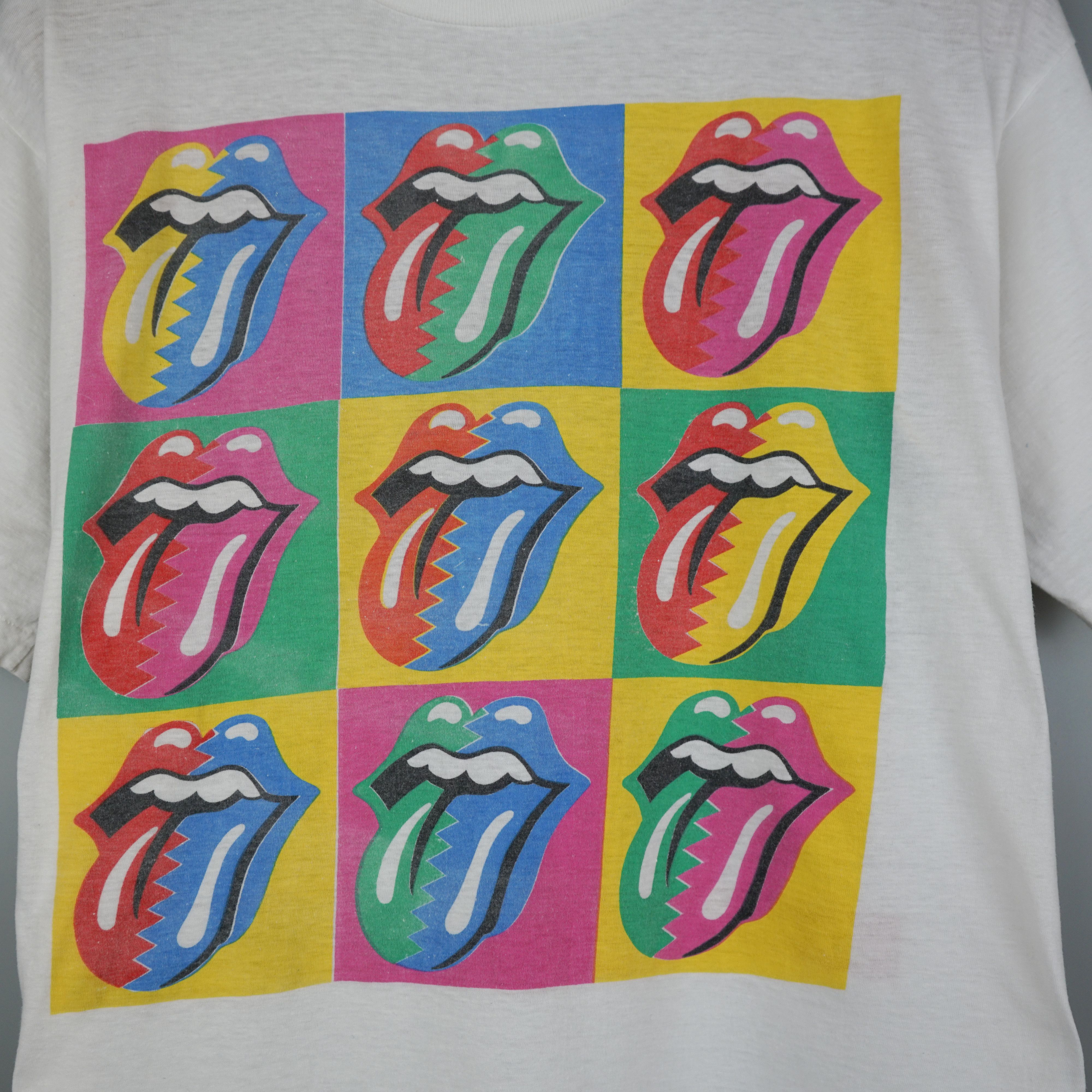Band Tees × Vintage 1990 Rolling Stones t shirt 90 tour Size US L / EU 52-54 / 3 - 2 Thumbnail