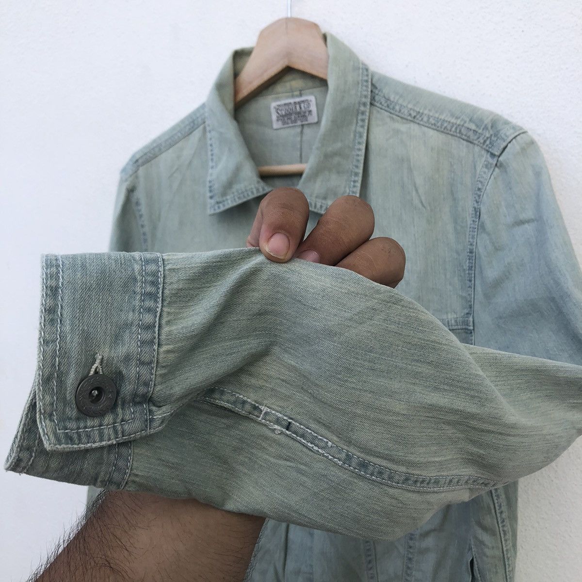 VINTAGE CHAMBRAY UNION MADE BY STOOGE & CO