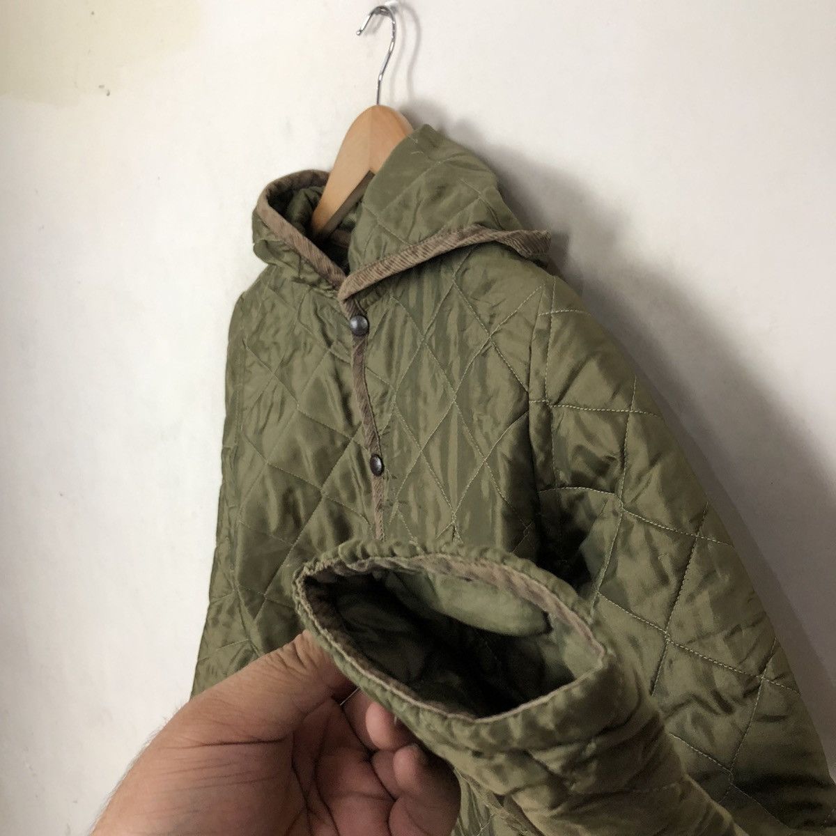 Lavenham LAVENHAM QUILTED BUTTON HOODIE JACKET Size US M / EU 48-50 / 2 - 5 Thumbnail