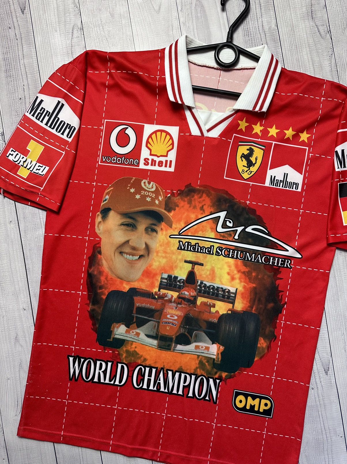 Ferrari × Vintage Vintage Ferrari Schumacher polo logo size M Size US M / EU 48-50 / 2 - 2 Thumbnail