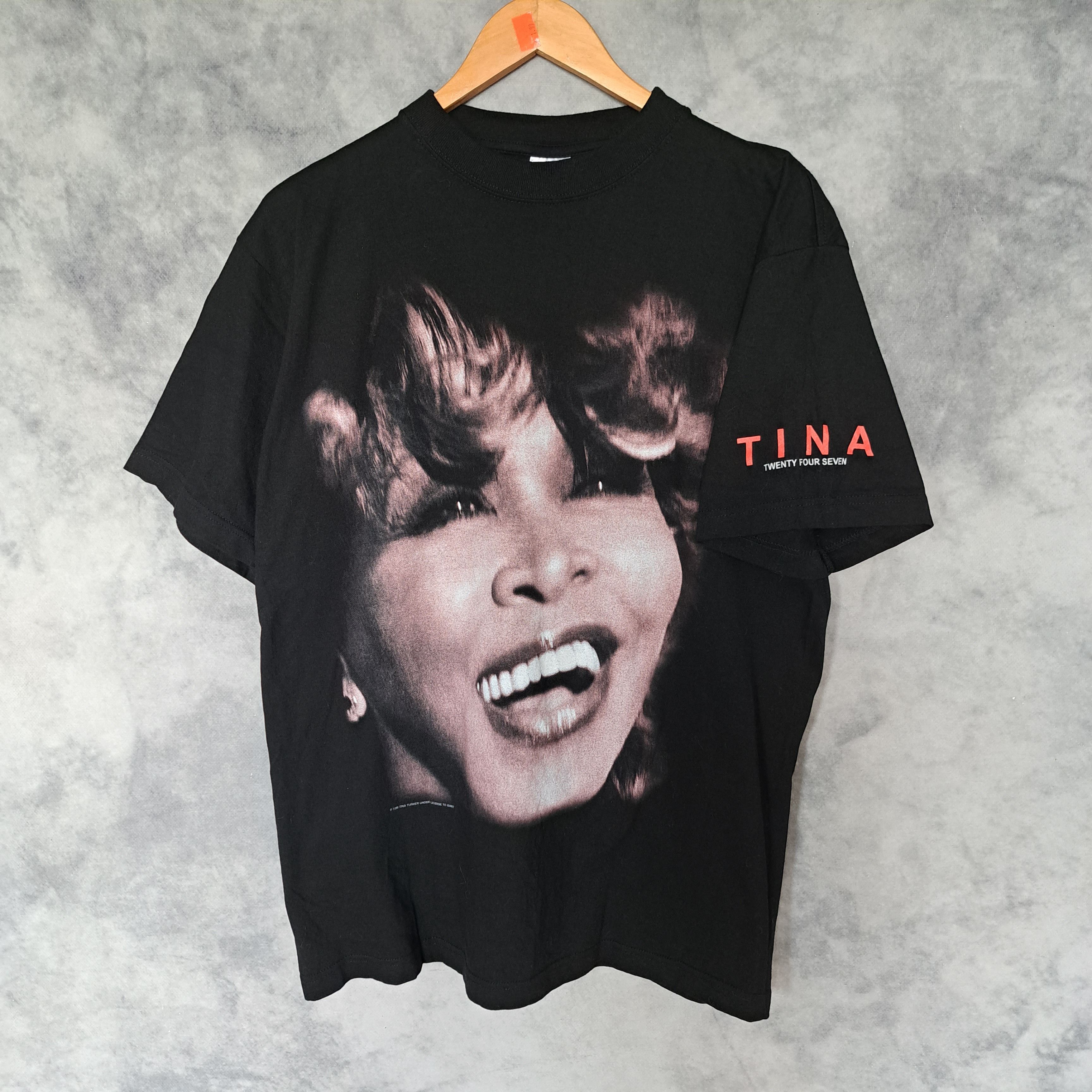 Vintage Vintage 90s Tina Turner Twenty Four Seven Tour Tee Big Face |  Grailed