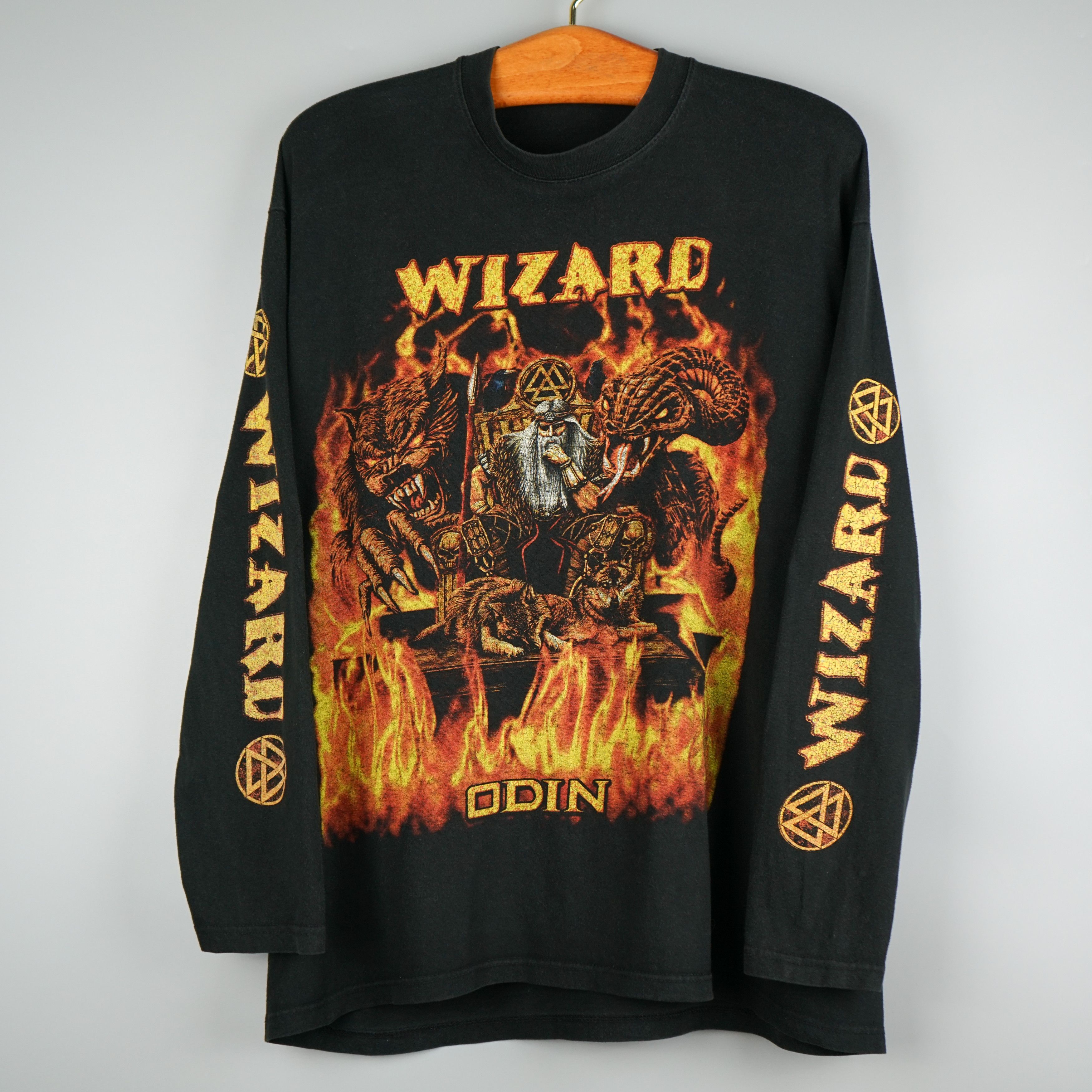 Band Tees × Vintage 2002 Wizard band t-shirt Odin album Size US XL / EU 56 / 4 - 1 Thumbnail