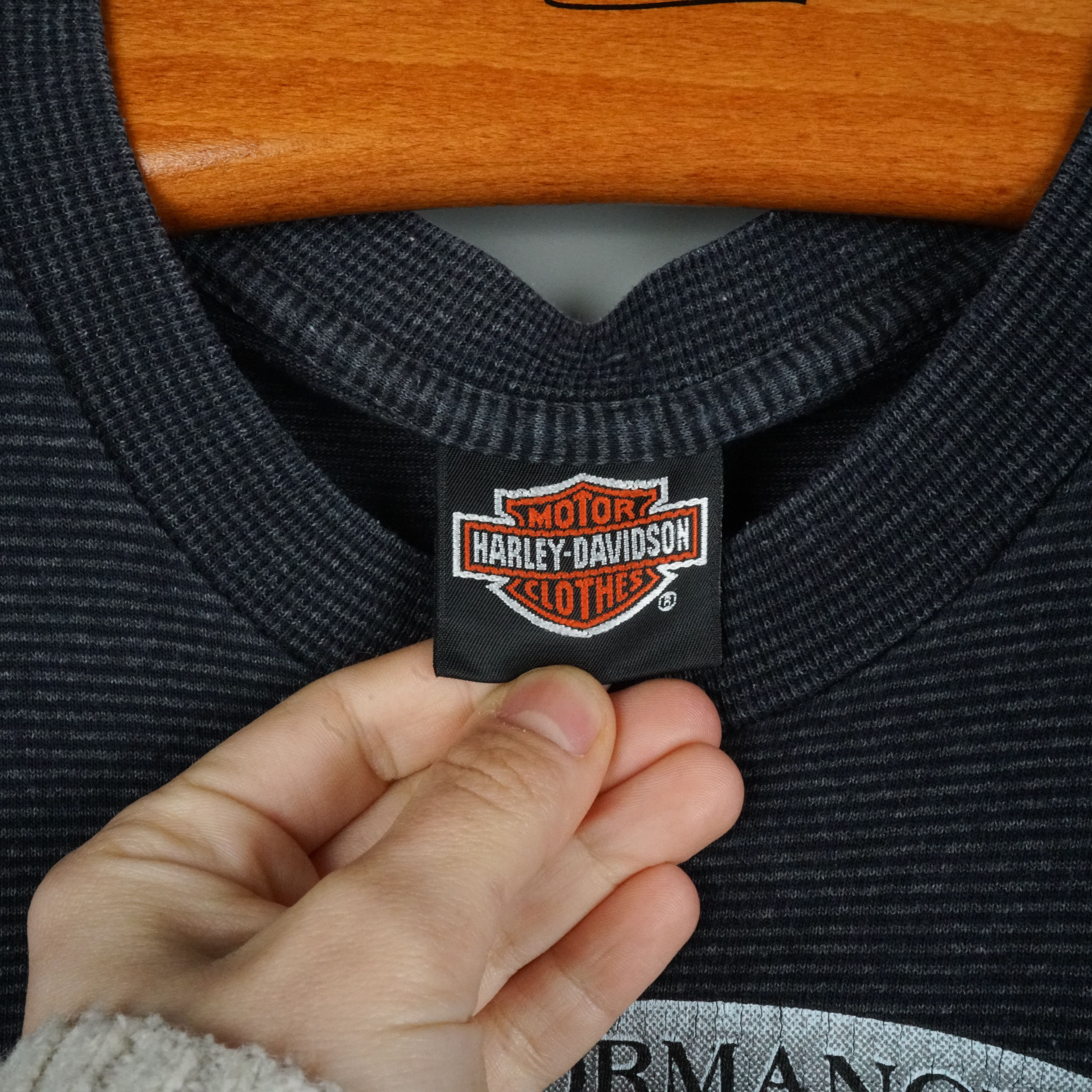 Harley Davidson × Vintage 90s Harley Davidson t shirt Single Stitch 3d Emblem Size US XL / EU 56 / 4 - 4 Thumbnail