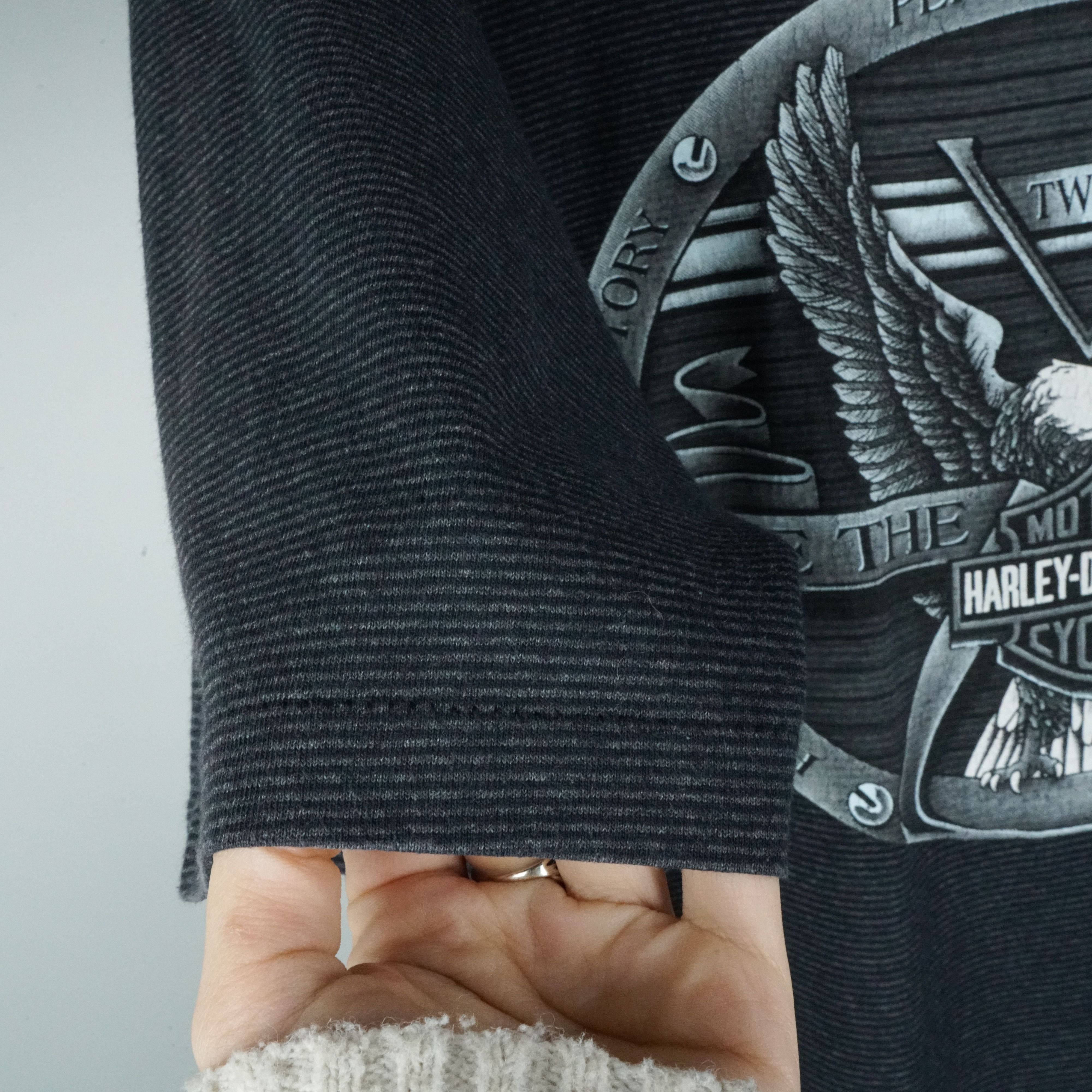 Harley Davidson × Vintage 90s Harley Davidson t shirt Single Stitch 3d Emblem Size US XL / EU 56 / 4 - 3 Thumbnail