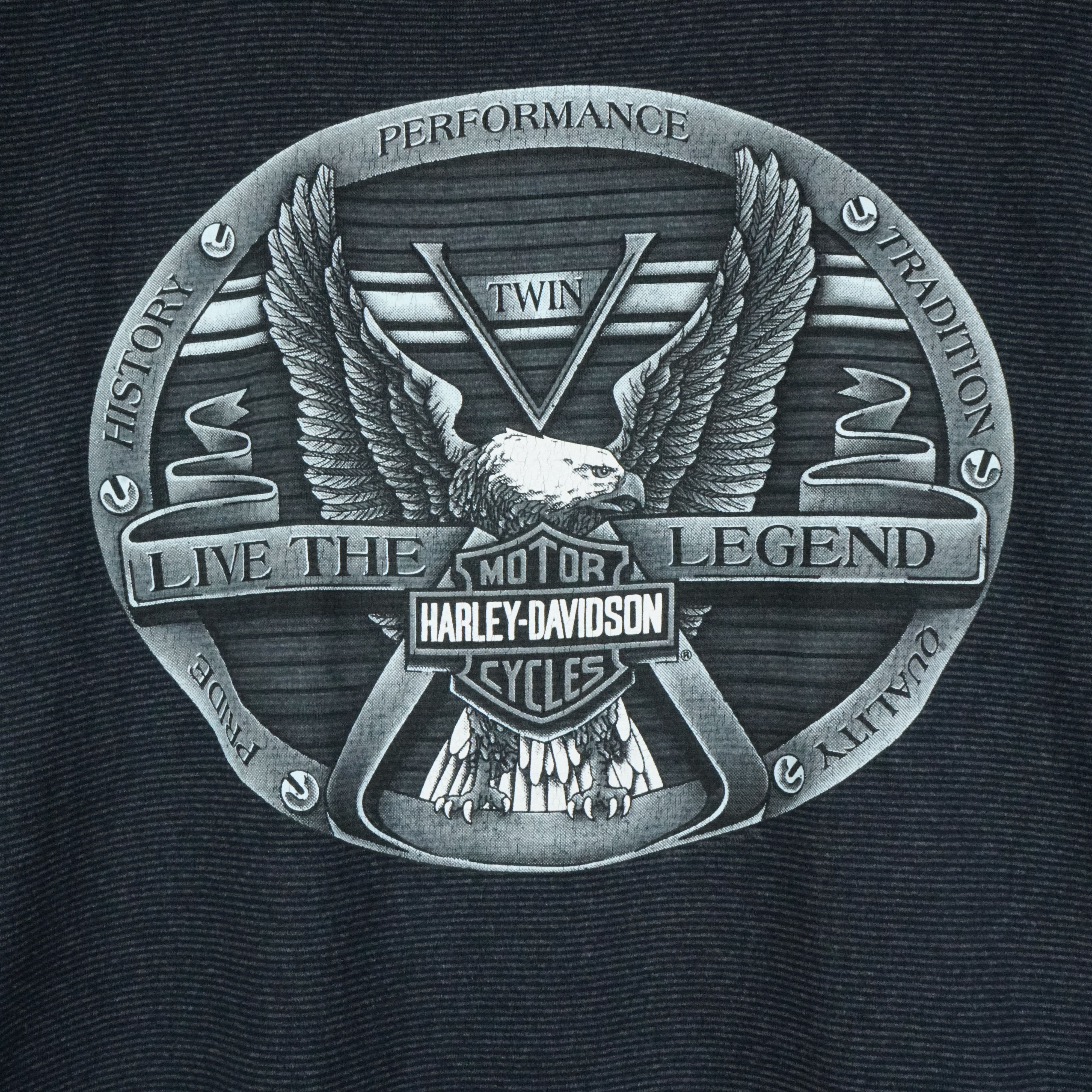Harley Davidson × Vintage 90s Harley Davidson t shirt Single Stitch 3d Emblem Size US XL / EU 56 / 4 - 2 Thumbnail