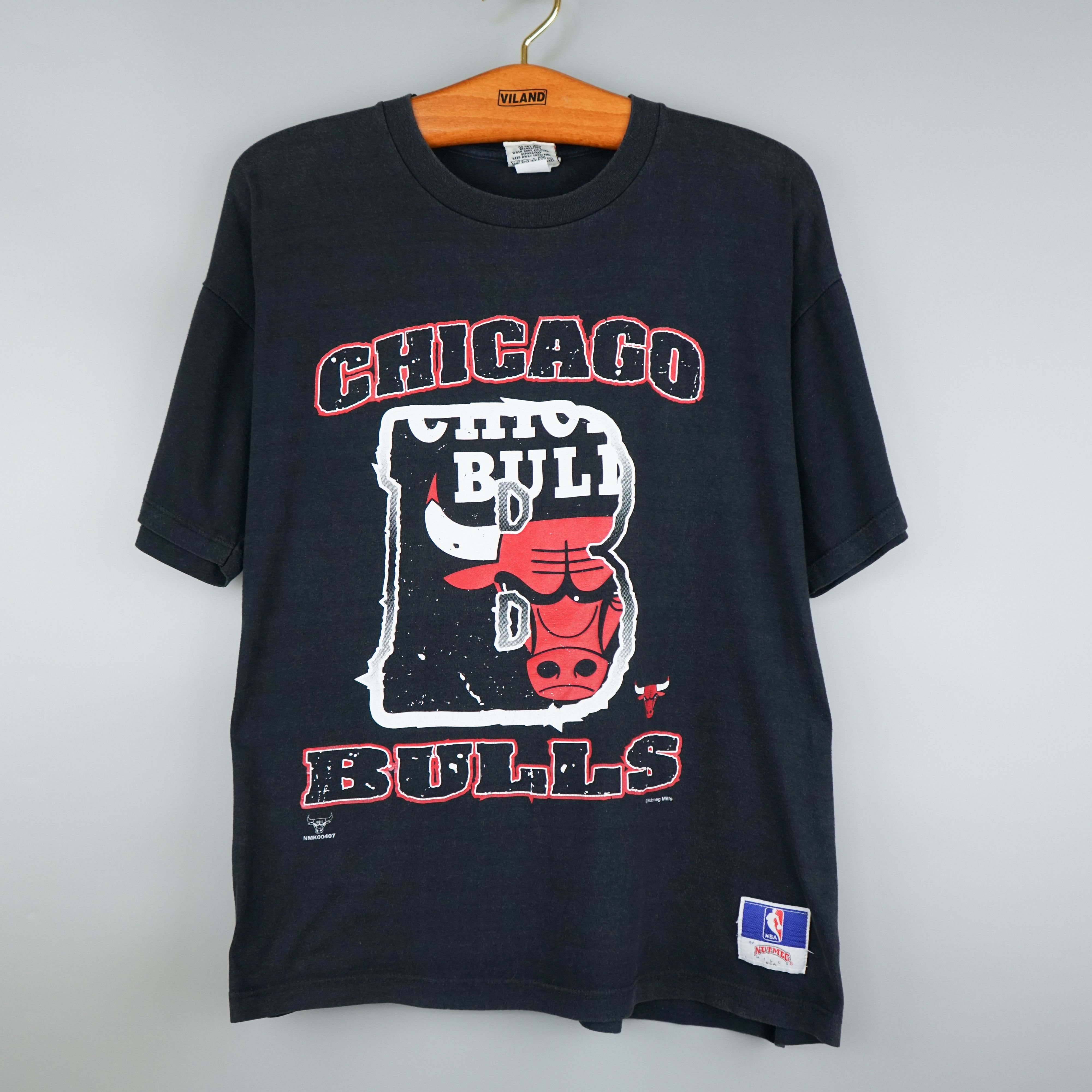 NBA × Vintage 1990s Chicago Bulls t shirt Size US XL / EU 56 / 4 - 1 Thumbnail