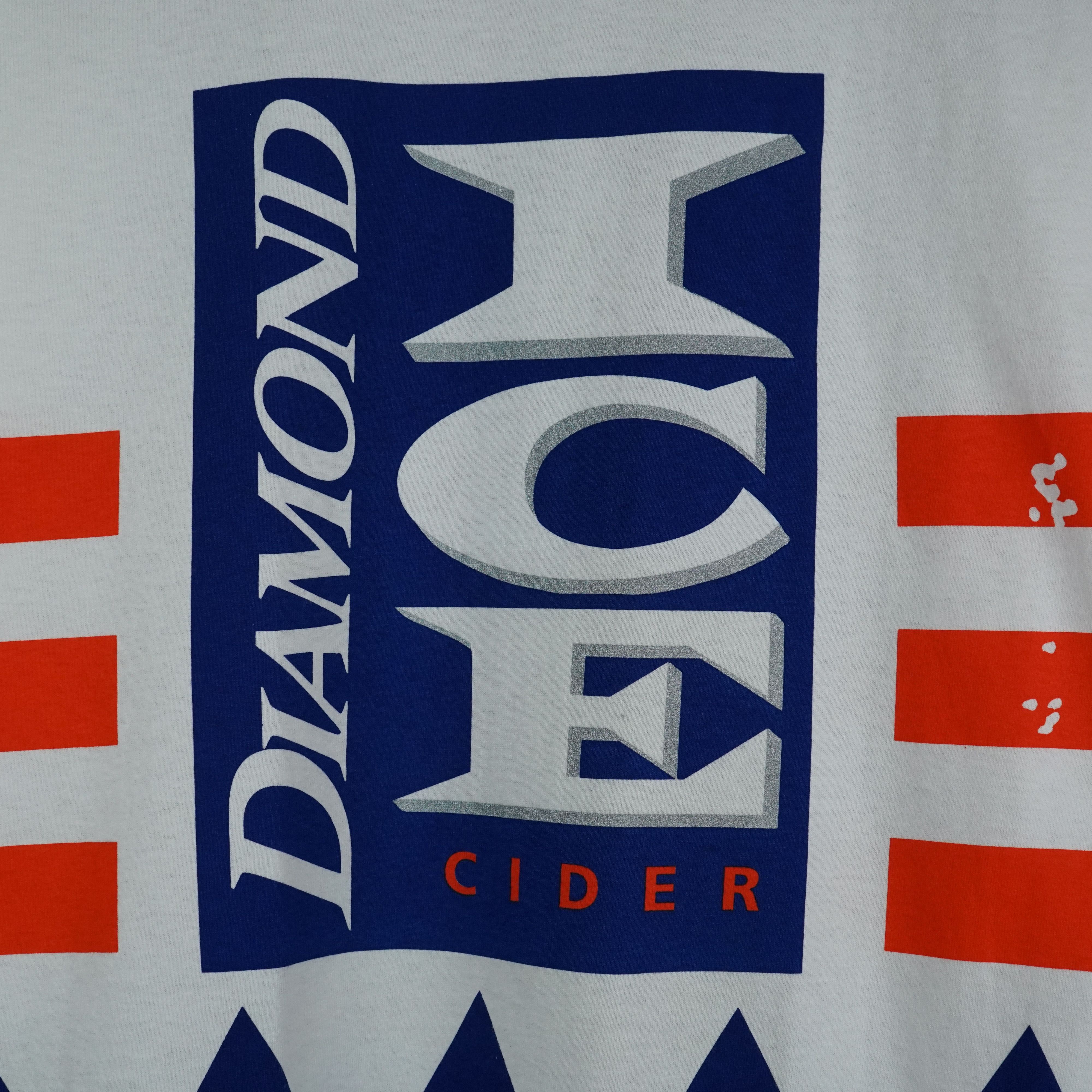 Vintage 90s Diamond Ice Cider Single Stitch t-shirt Size US XL / EU 56 / 4 - 2 Thumbnail