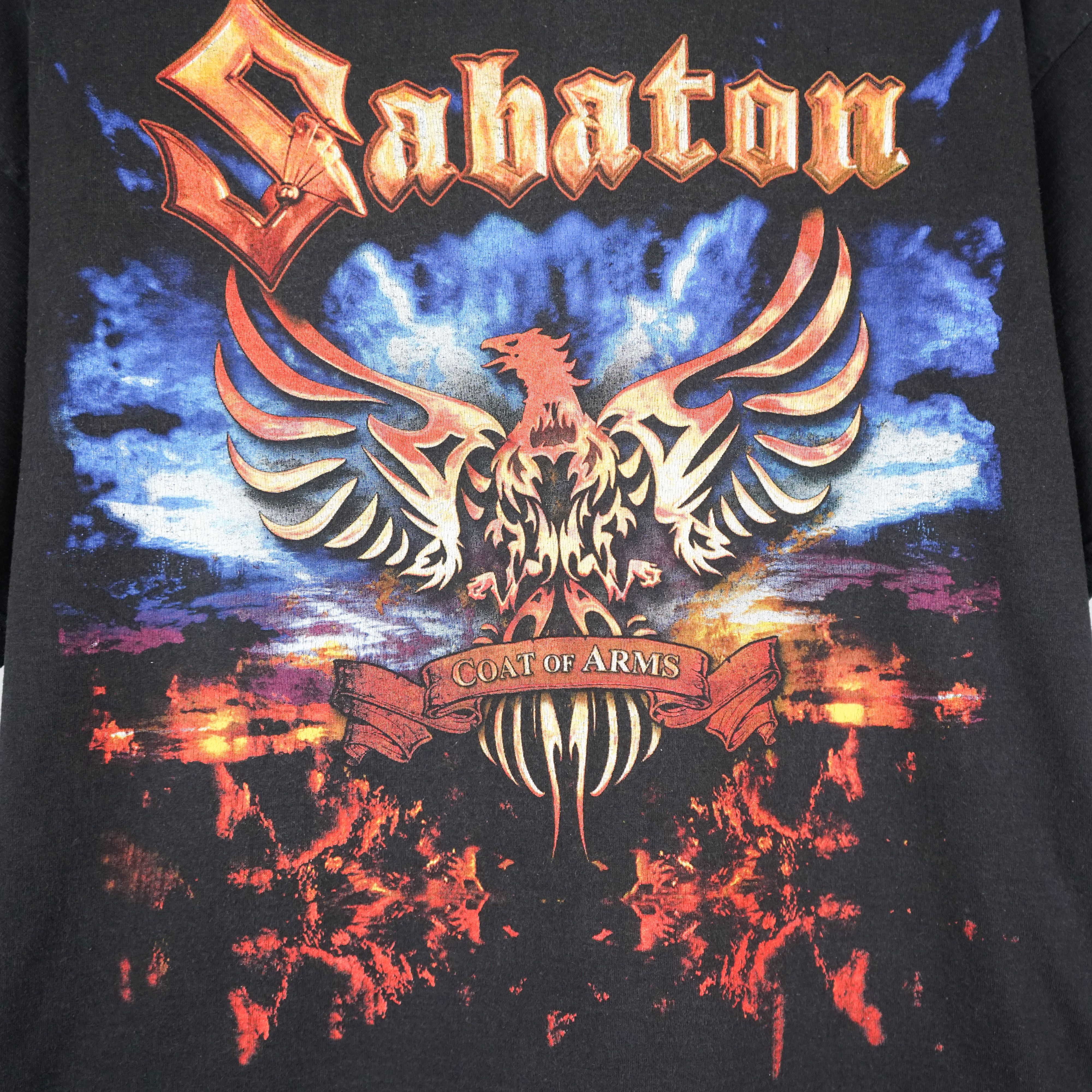 Band Tees × Vintage Vintage Sabaton t shirt 2010 Coat of Arms Size US XL / EU 56 / 4 - 2 Thumbnail