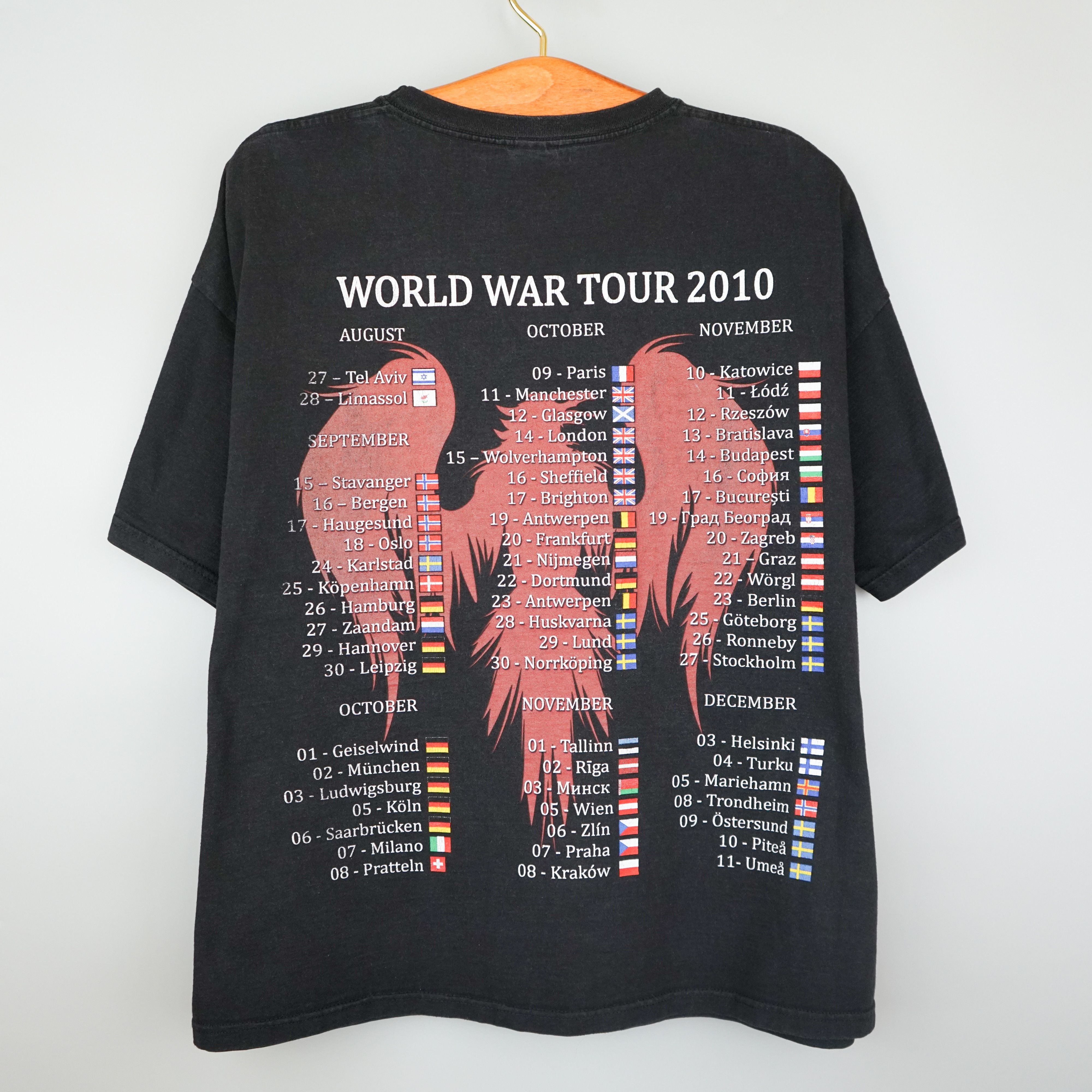 Band Tees × Vintage Vintage Sabaton t shirt 2010 Coat of Arms Size US XL / EU 56 / 4 - 6 Thumbnail
